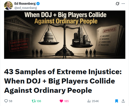43 Samples of Extreme Injustice — article view count