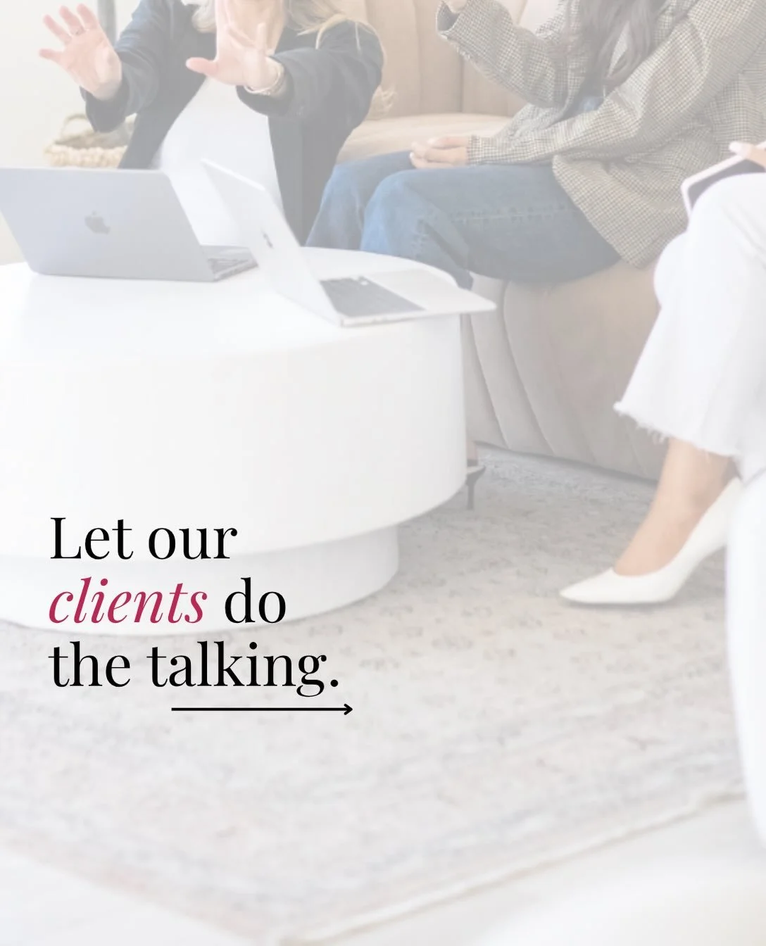We could tell you what it&rsquo;s like to work with us&hellip; but we&rsquo;d rather let our clients do the talking. ✨