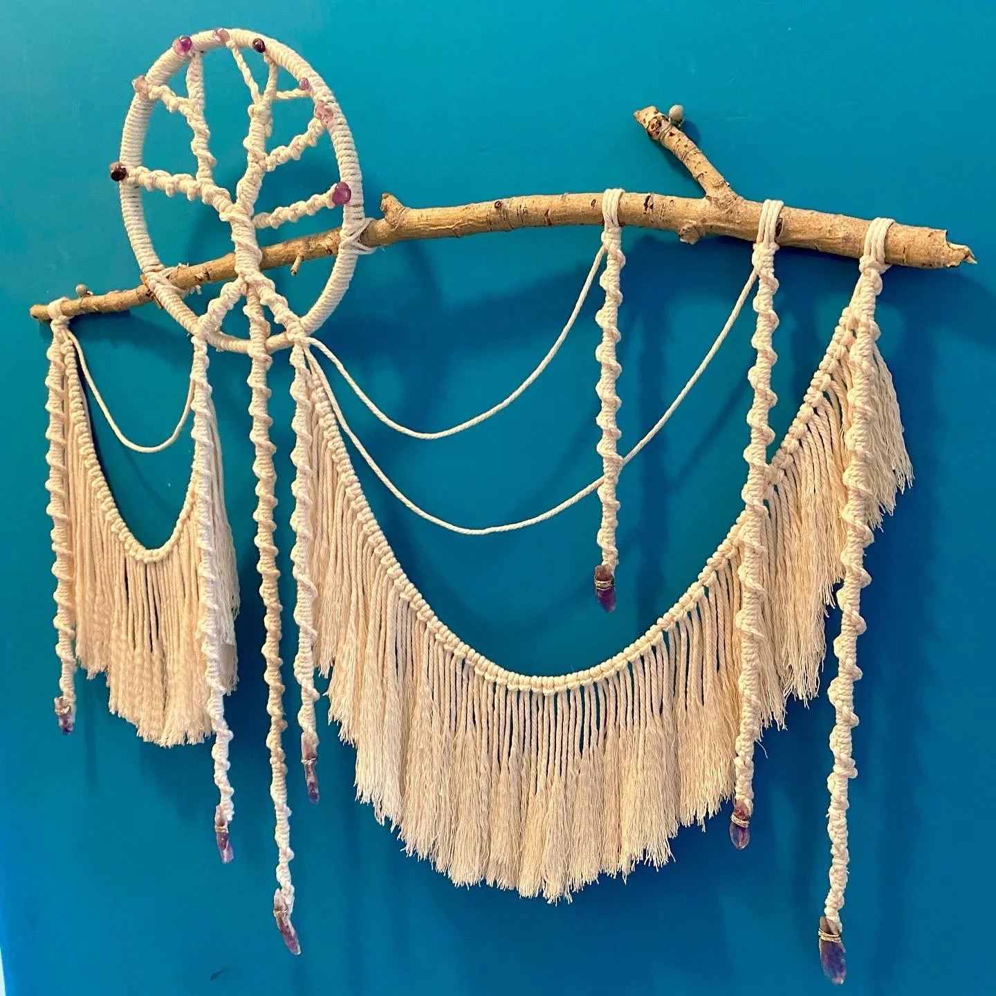 Amethyst Tree of Life Macrame 