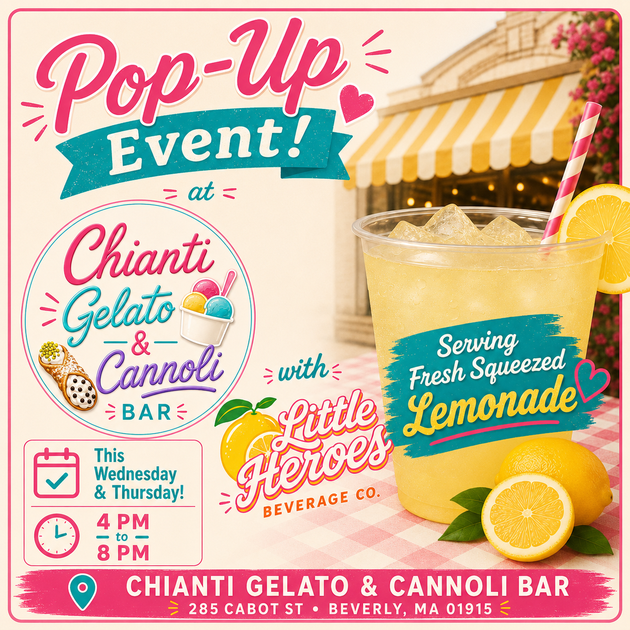 Pop-Up Event at Chianti Gelato & Cannoli