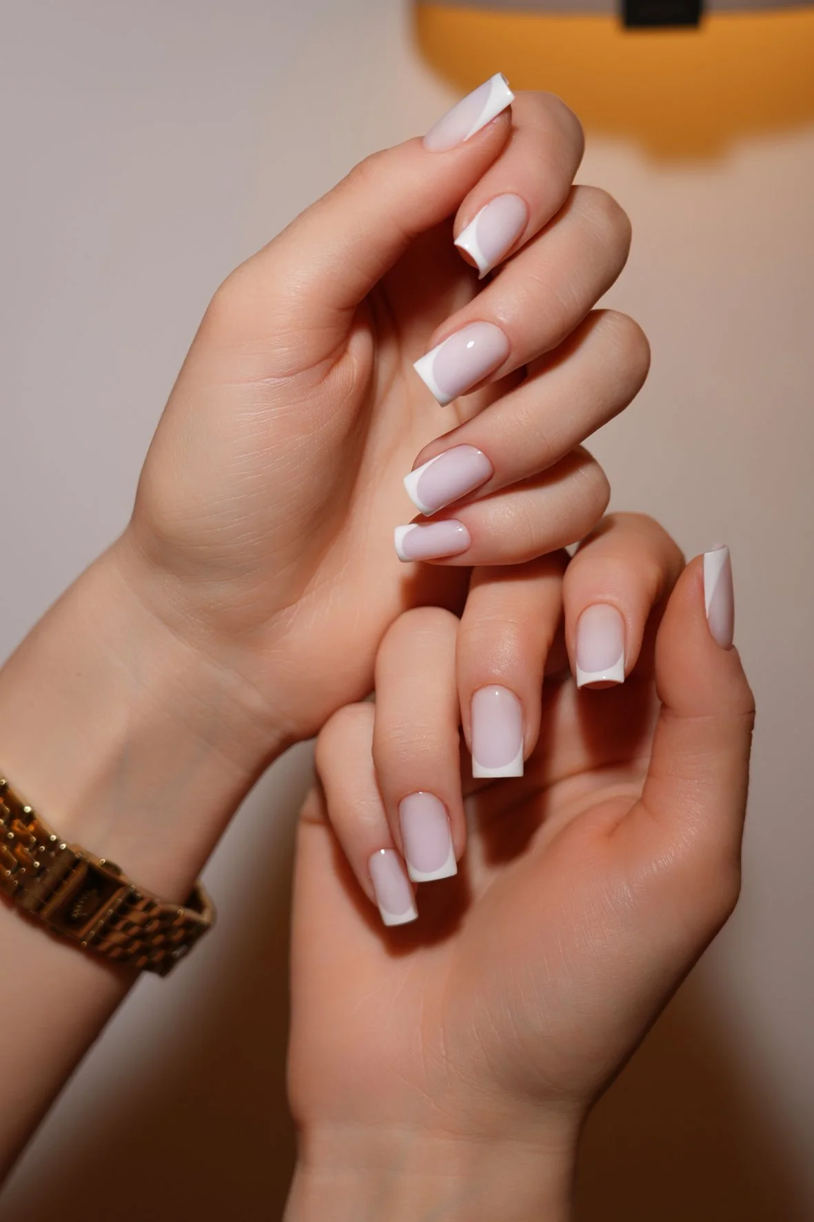 French manicure by Iulia Salinschi.