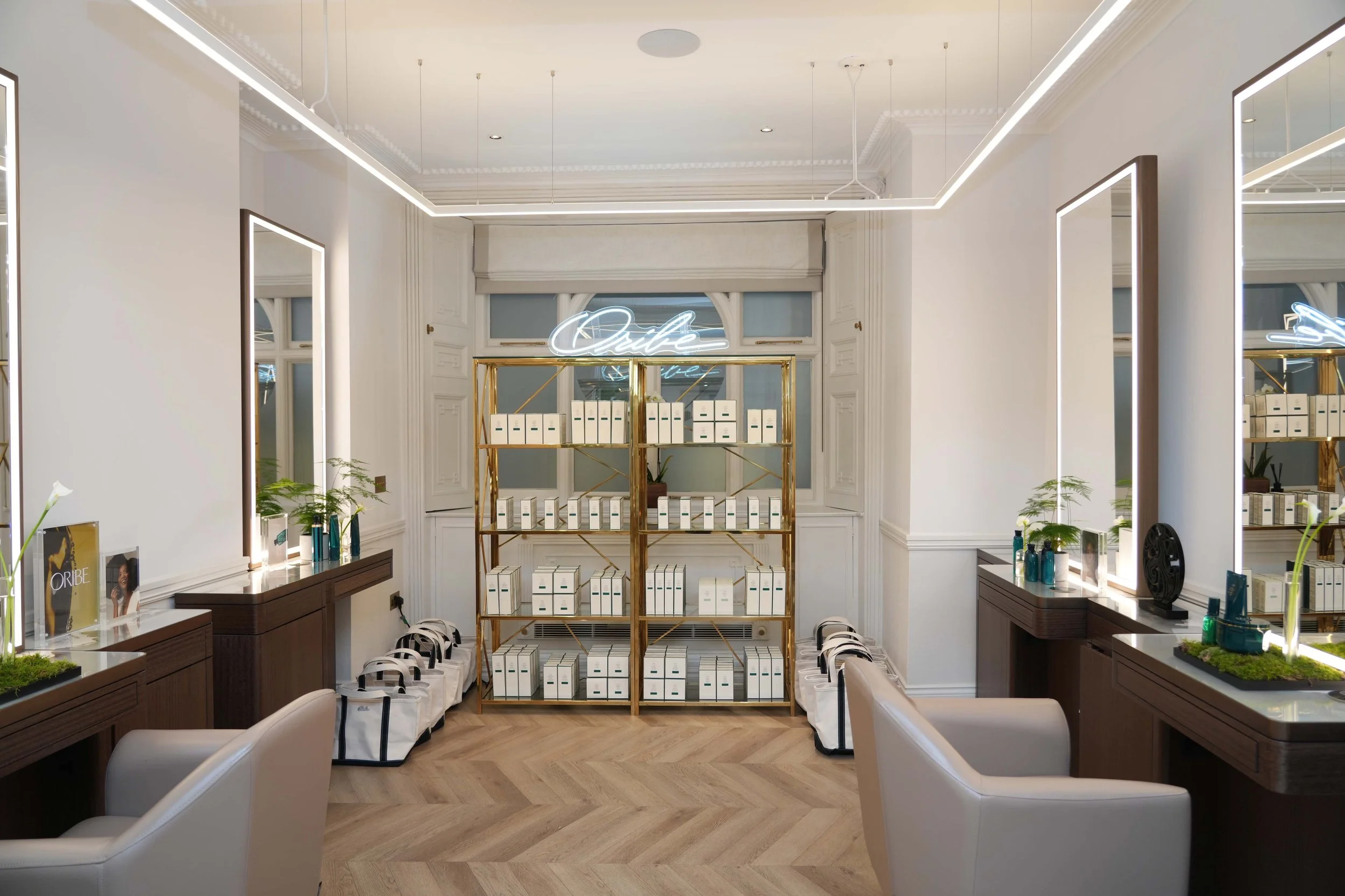 Oribe brand event at The Six event space in Mayfair.