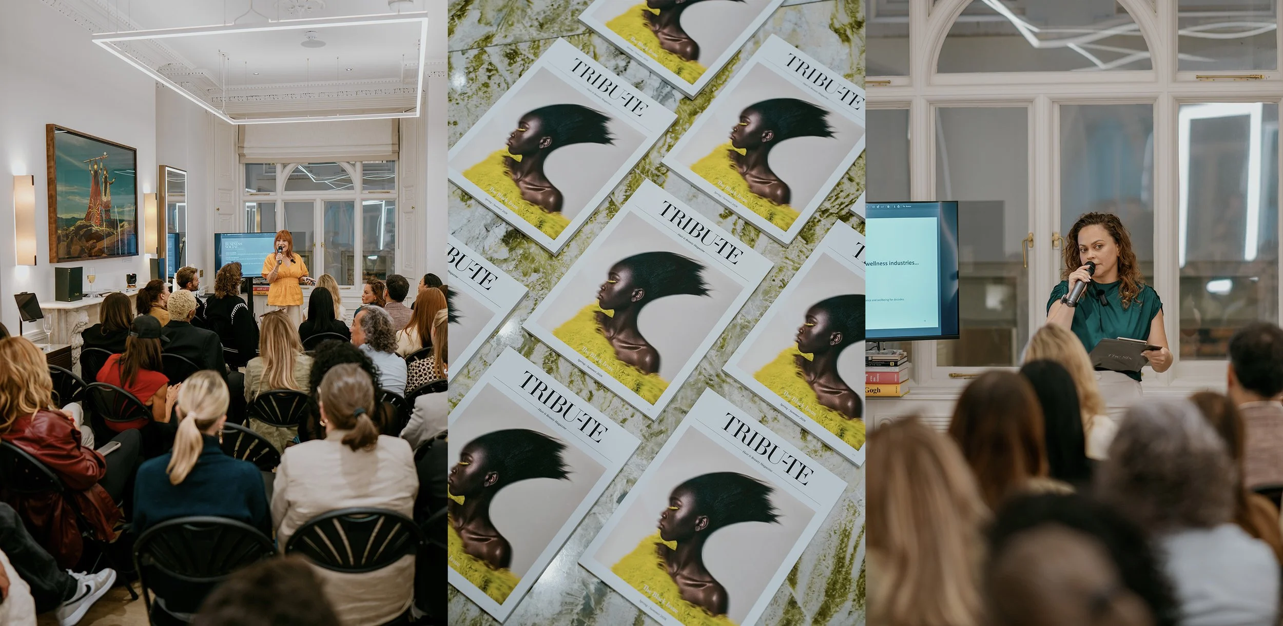 Tribute Magazine event at The Six, Mayfair, with the support of Oribe.