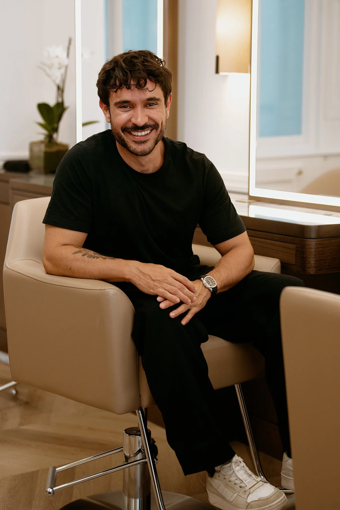 Portrait of Marcos Verissimo, founder of The Six, hair stylist and colourist.