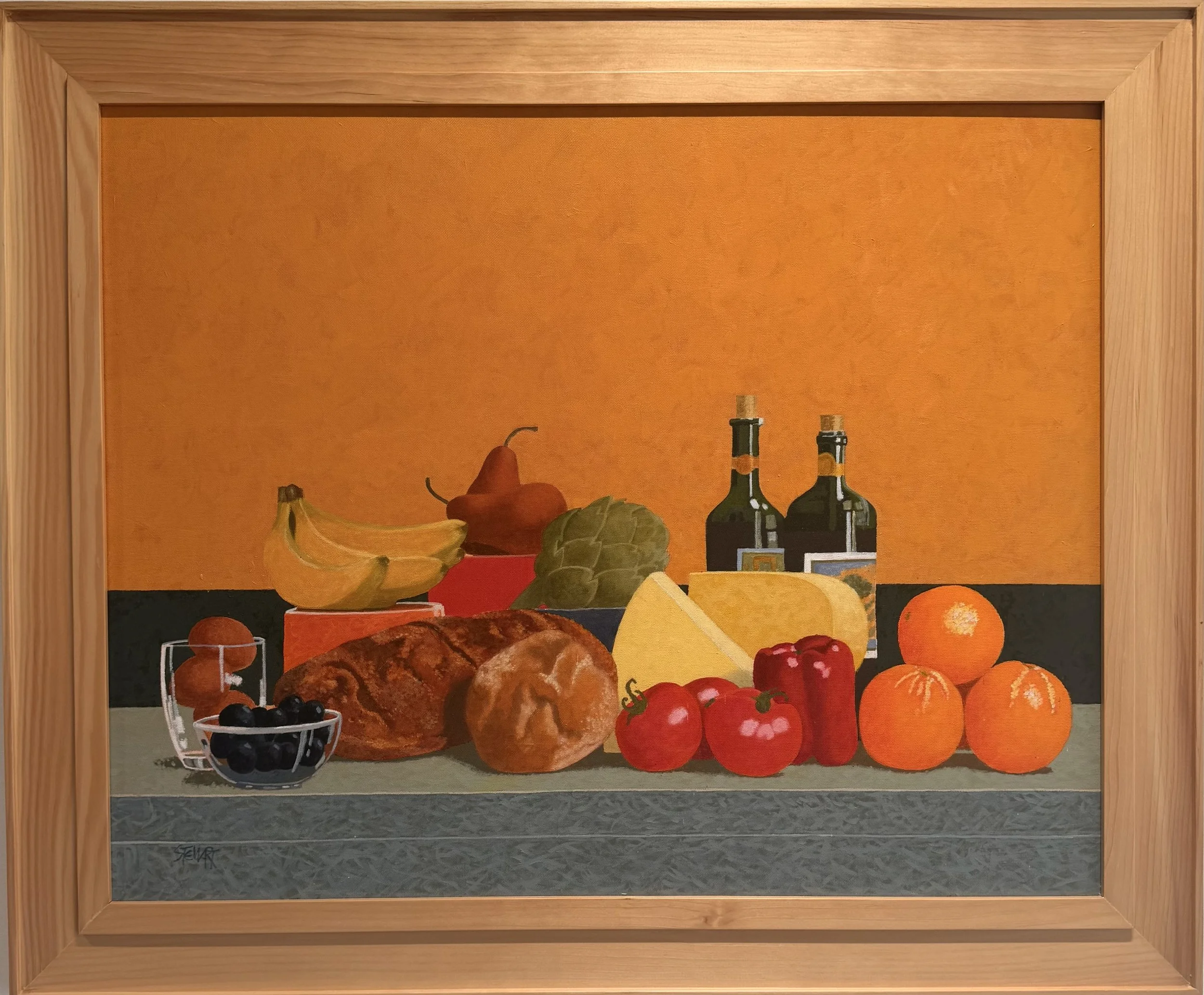 The Feast, c.1985  ||  Acrylic on Canvas  ||  24" x 30"