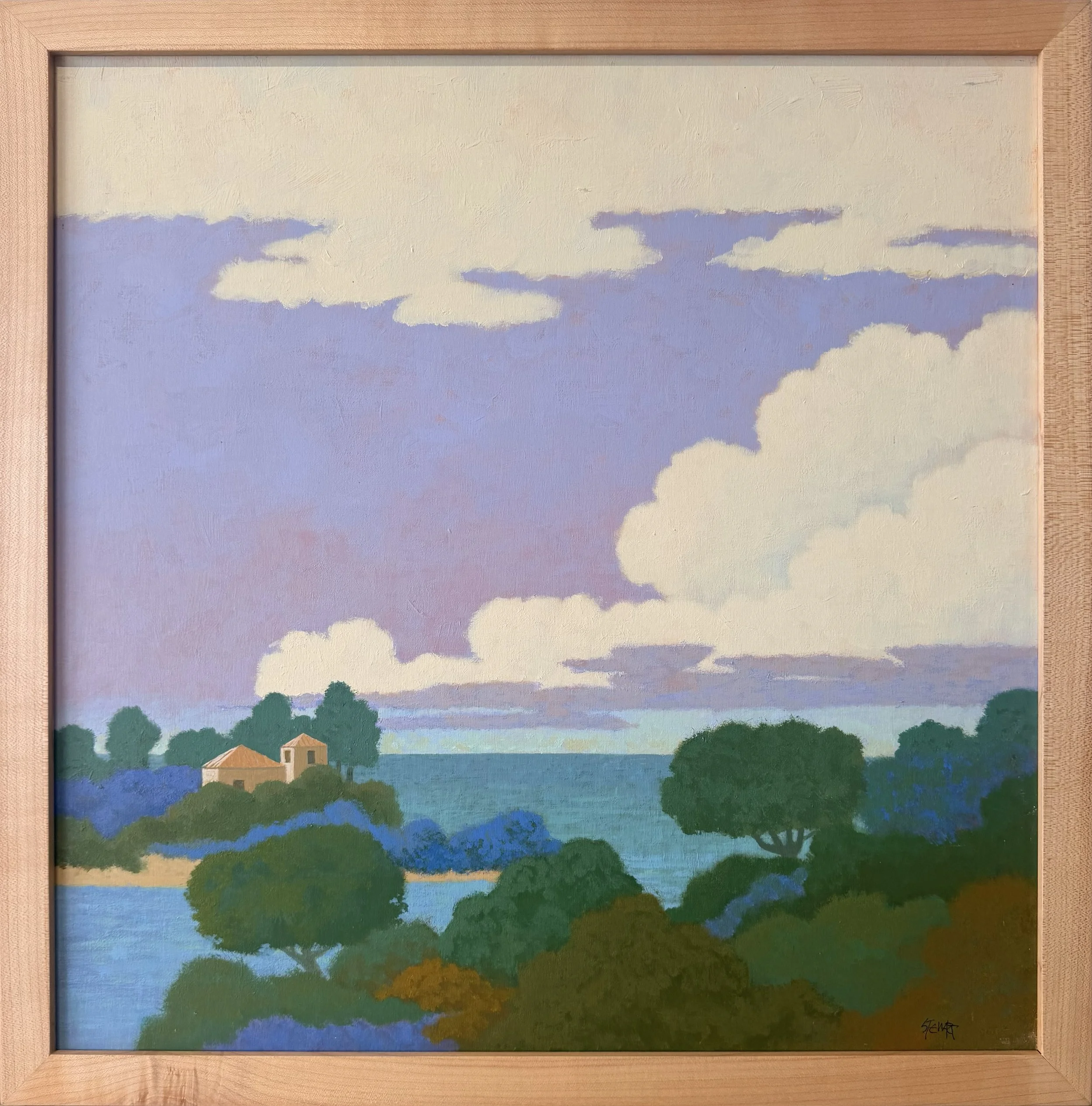 Untitled (White Cloud), c.1985 || Acrylic on Canvas || 24" x 20"