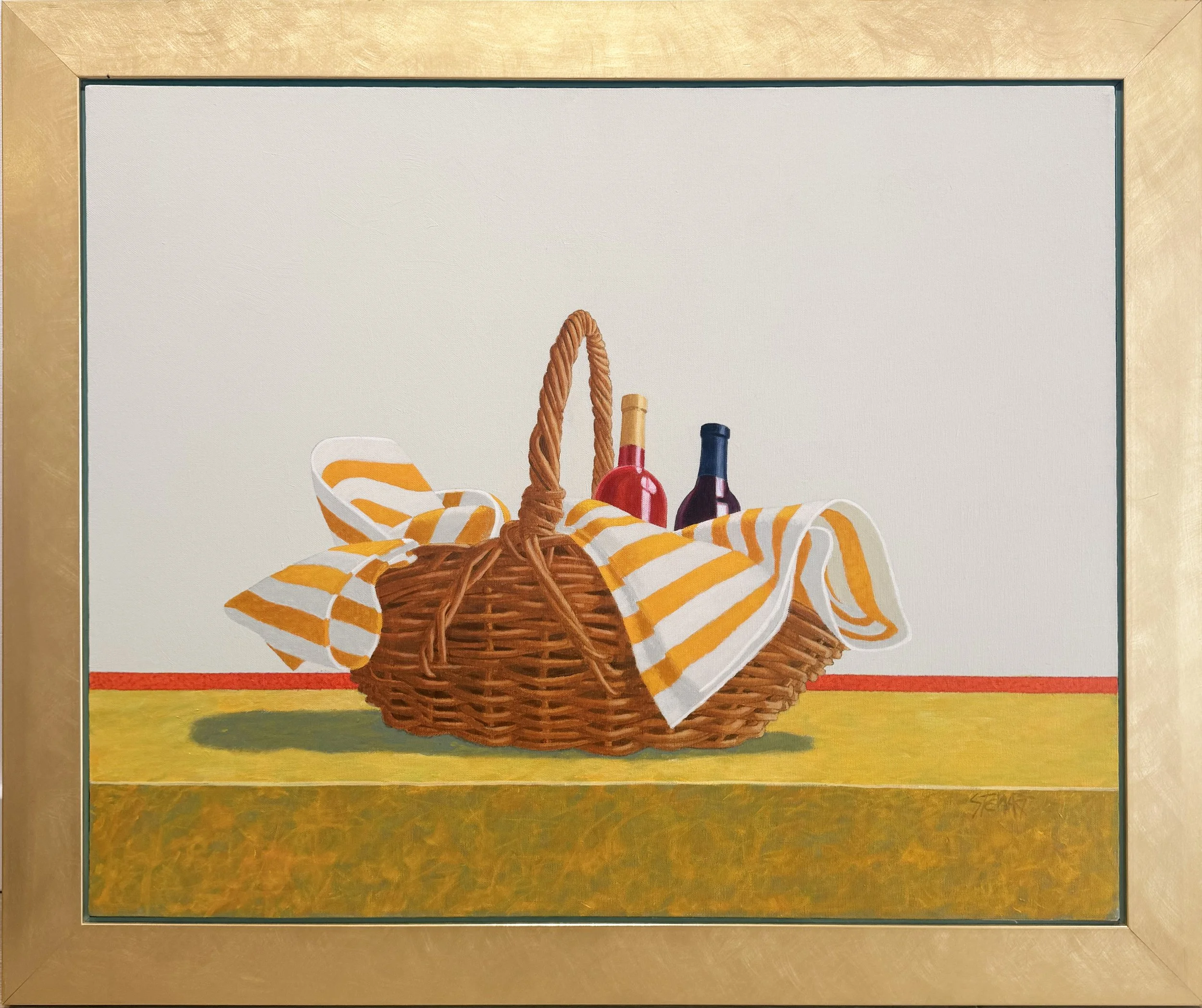 Basket Series II, c.1985  ||  Acrylic on Canvas  ||  24" x 30"