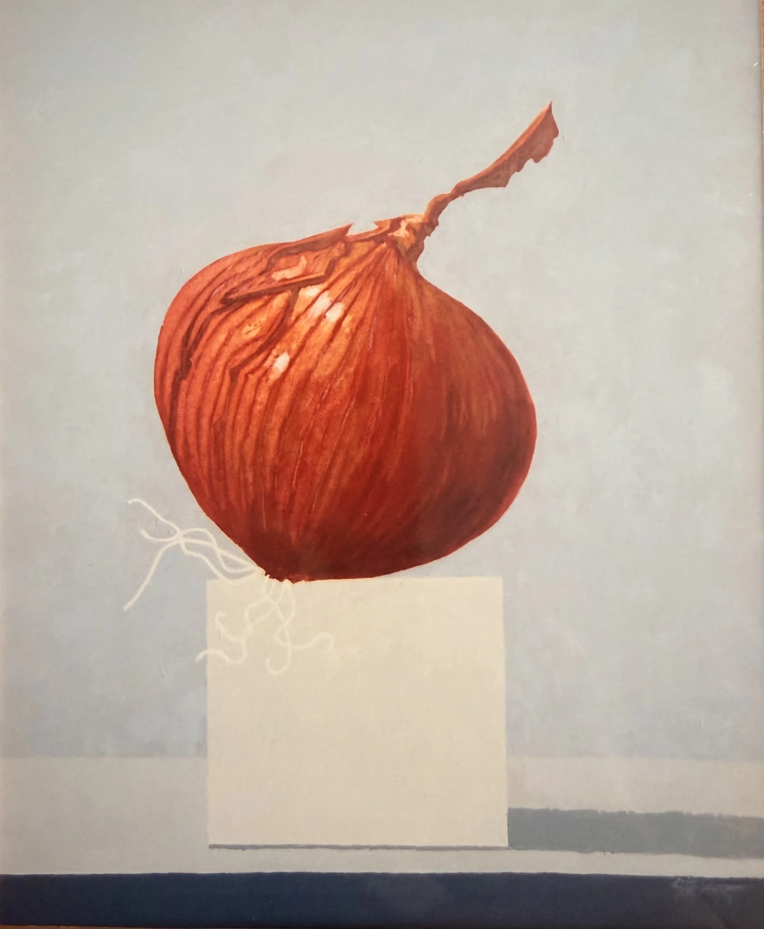 Eat Red Onions, c.1985  ||  Acrylic on Canvas ||  24" x 20"
