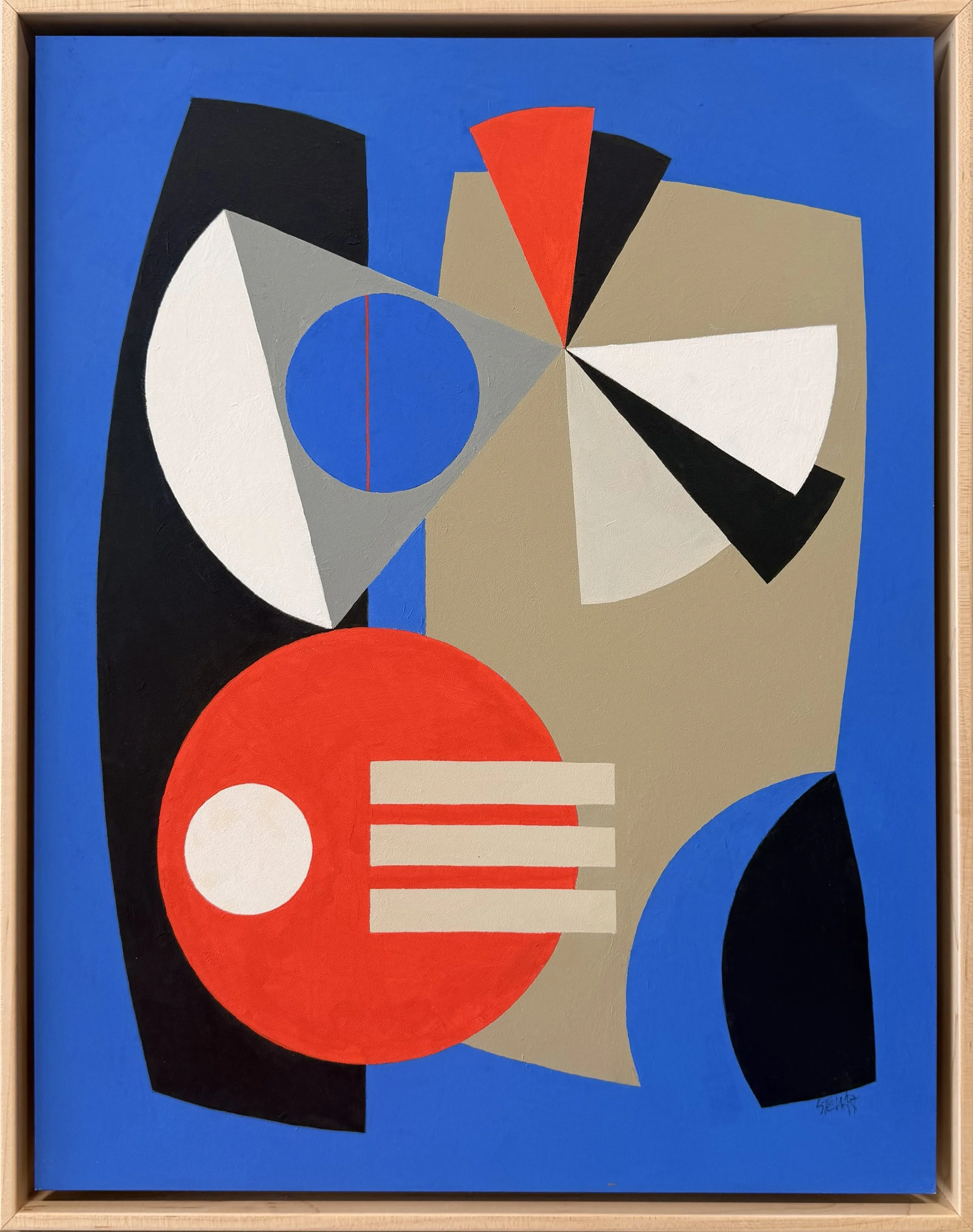 Abstract 2 (Yin & Yang), c.2005 || Acrylic on Canvas || 20 1/4" x 16"