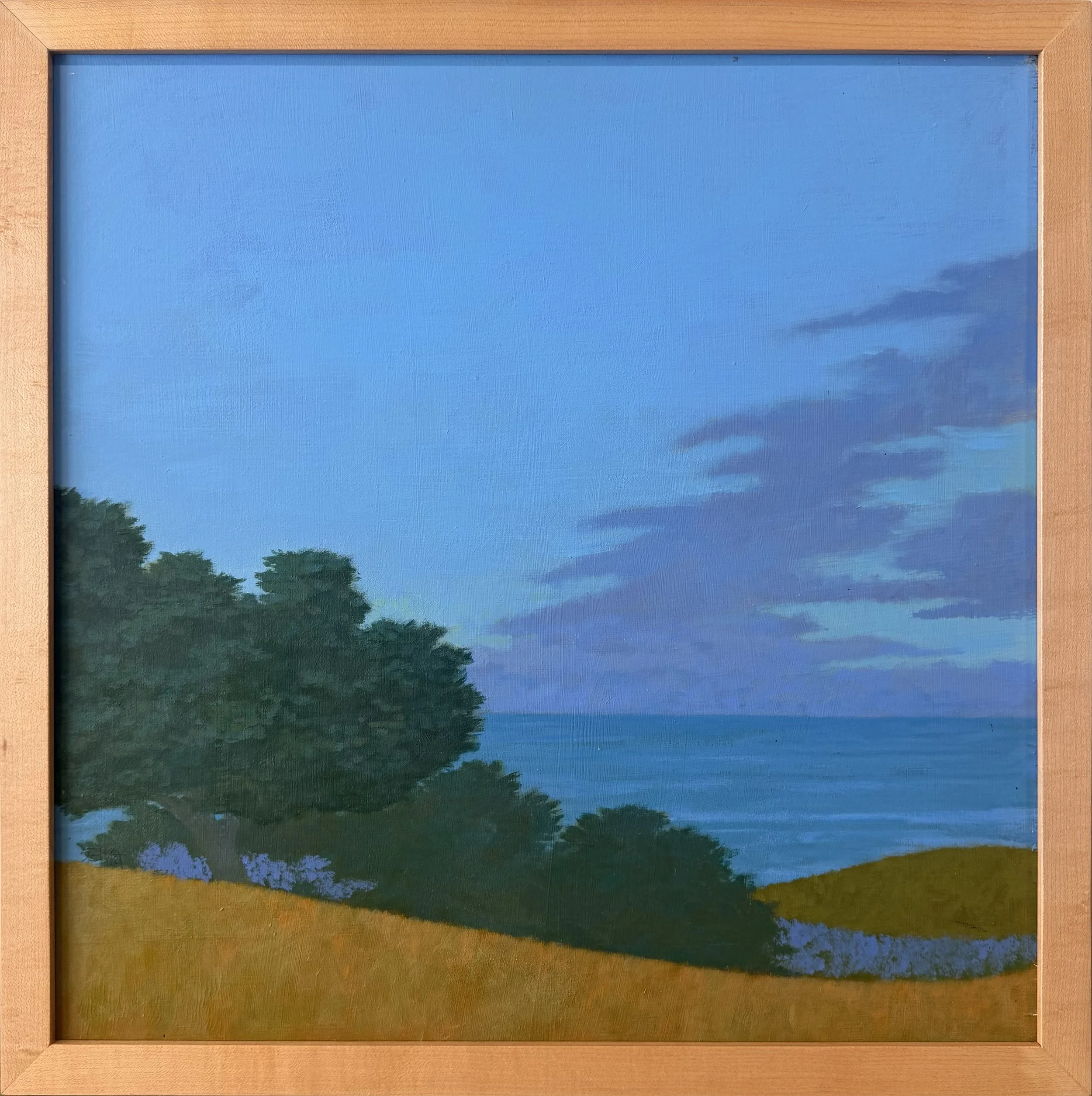 Coast and Clouds (Blue Cloud), c.1985 || Acrylic on Canvas || 24" x 20"