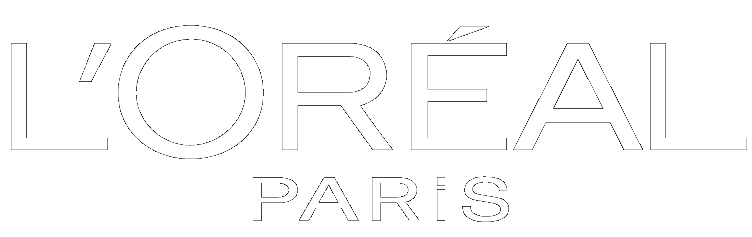L'Oréal Paris logo on a black background.
