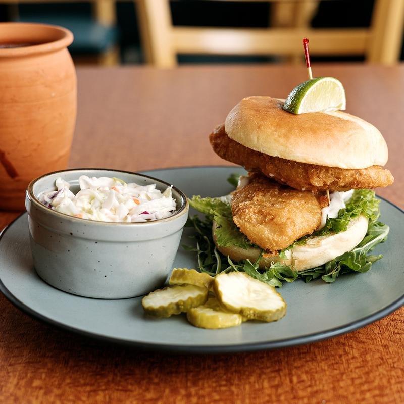 Fish Sandwich Original Antlers Rooftop Tavern Downtown Estes Park Colorado, Pub, TV, Bar, Events, Lunch, Dinner, Outdoor, Private Events, Catering.jpg
