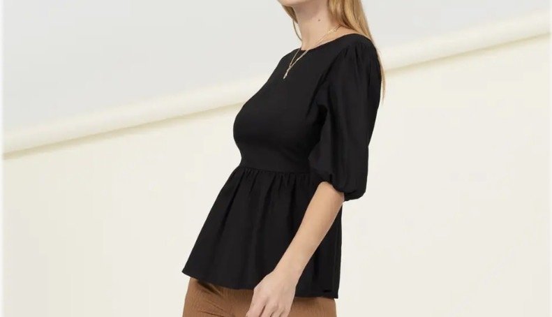 Black Tie Back Top