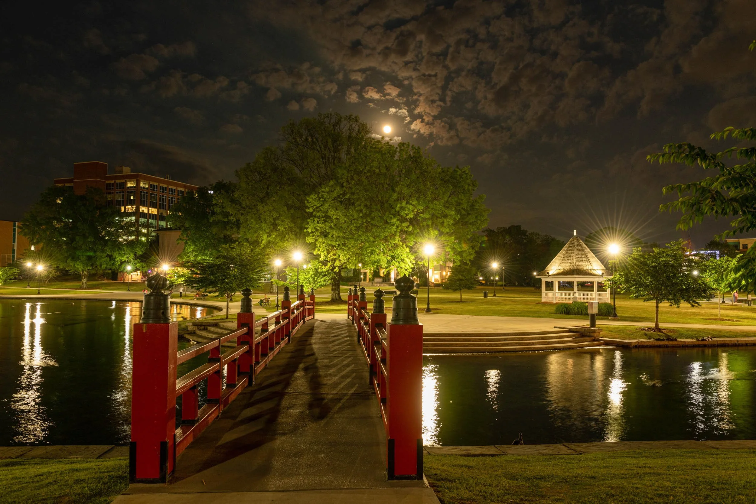 0255 Park Bridge and Moon