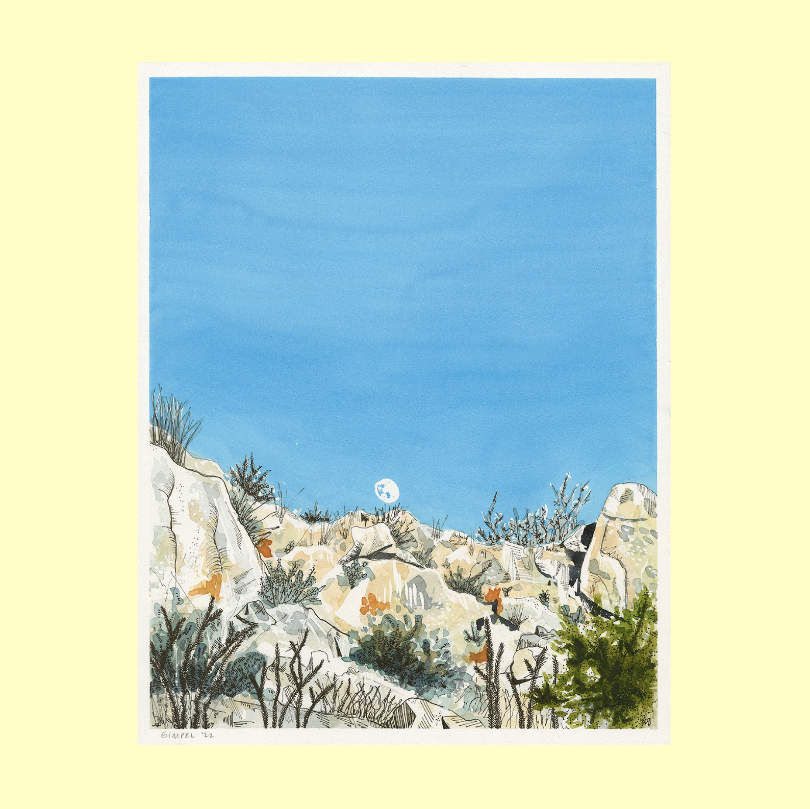 Archival Matte Desert Moon Print
