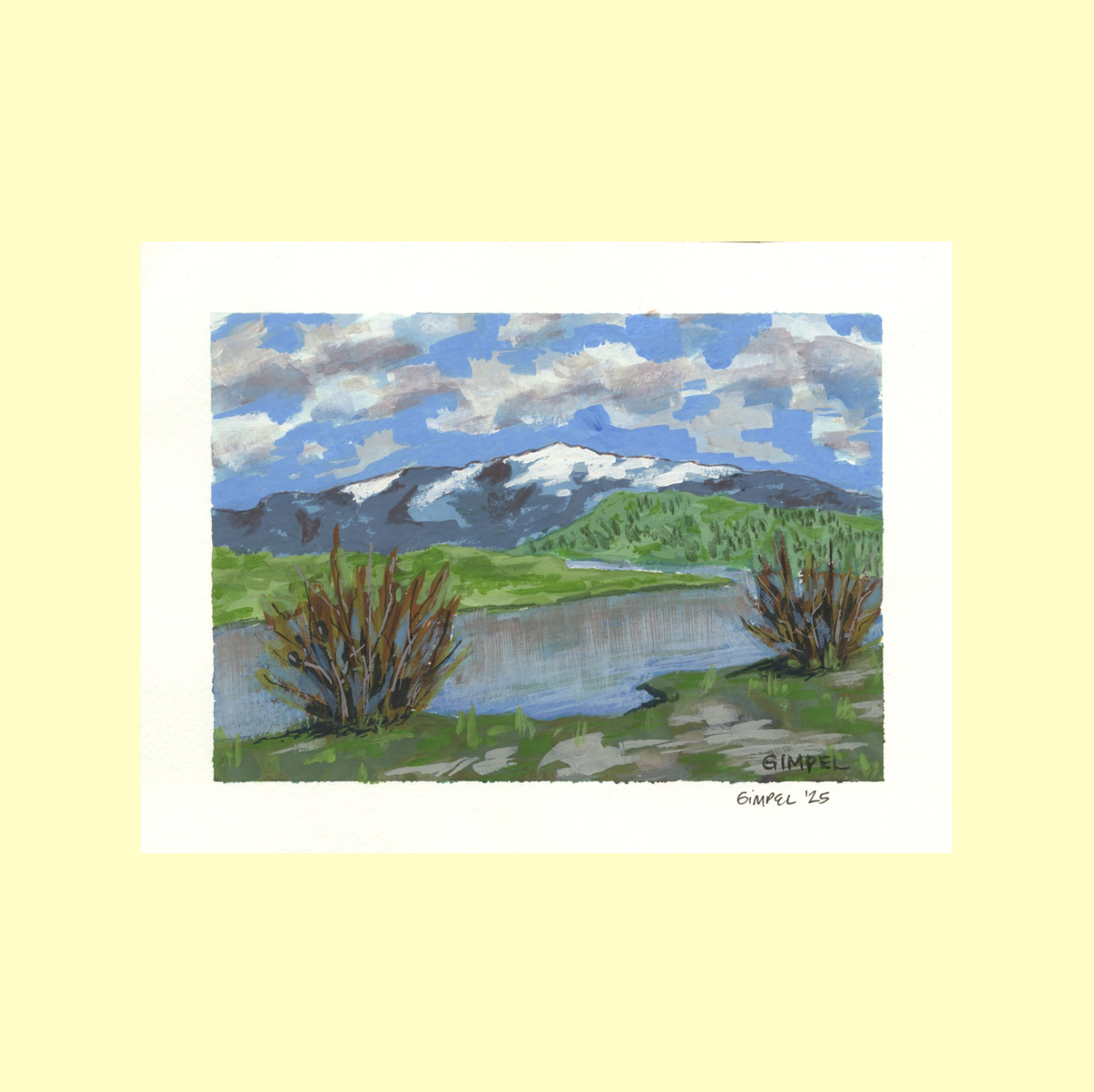 7x9" Archival Matte Salt River Giclée Print