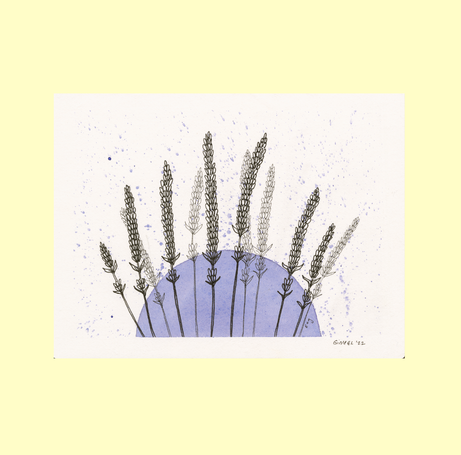 7x9" Archival Matte Lavender Print