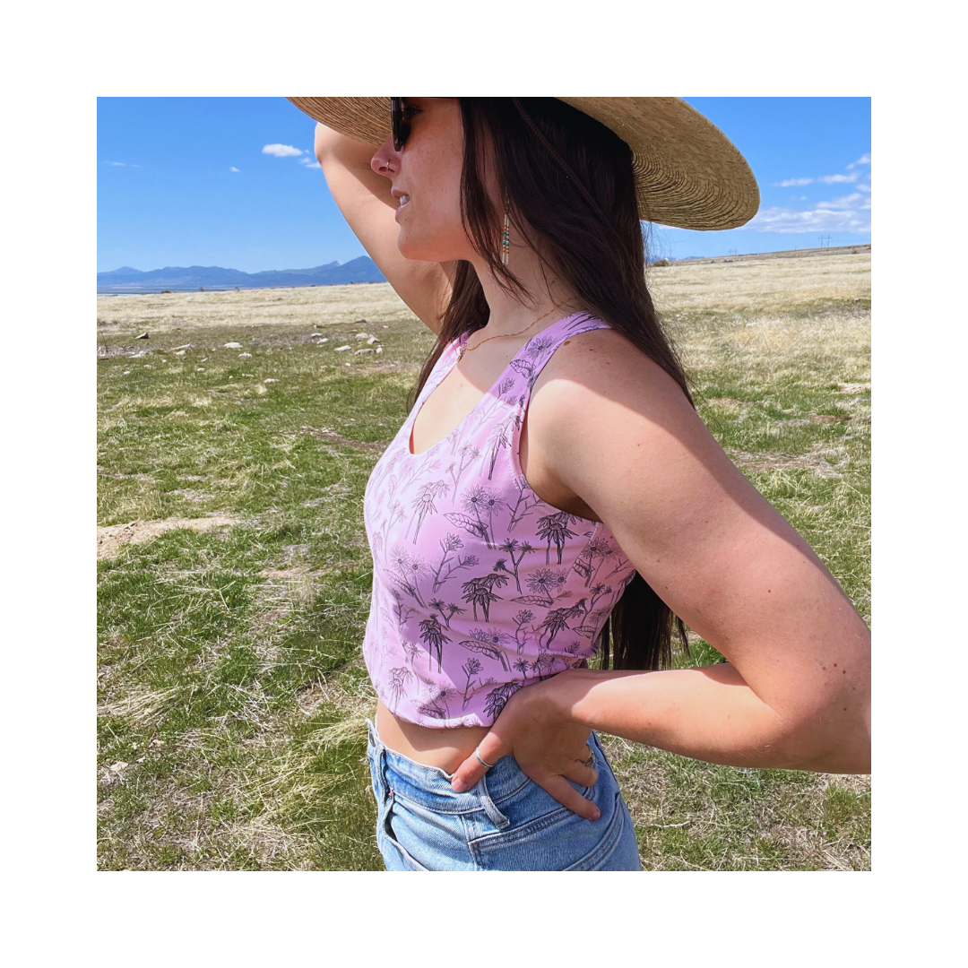 Wildflower Tank in Pink