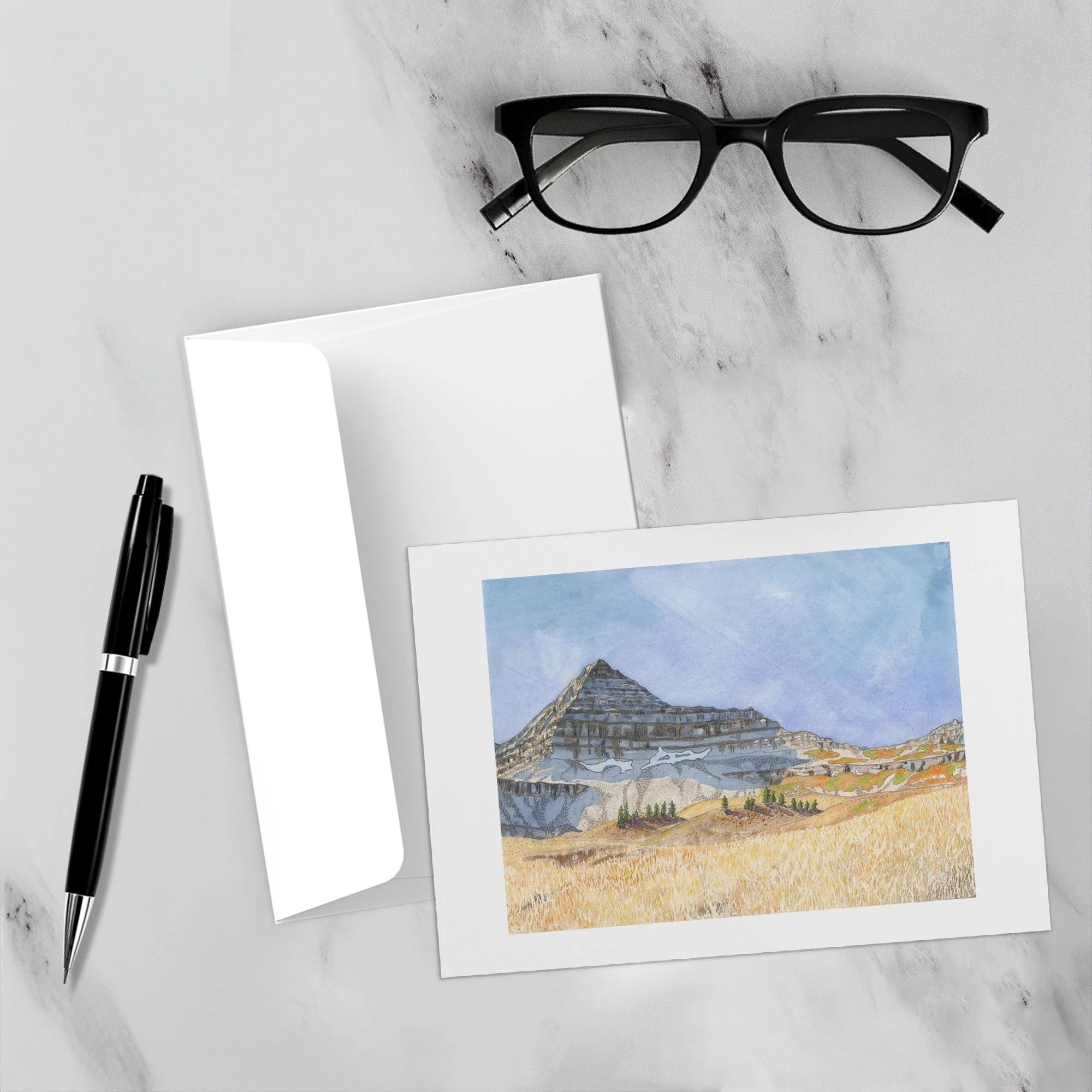 Mt Timpanogos Folded Card