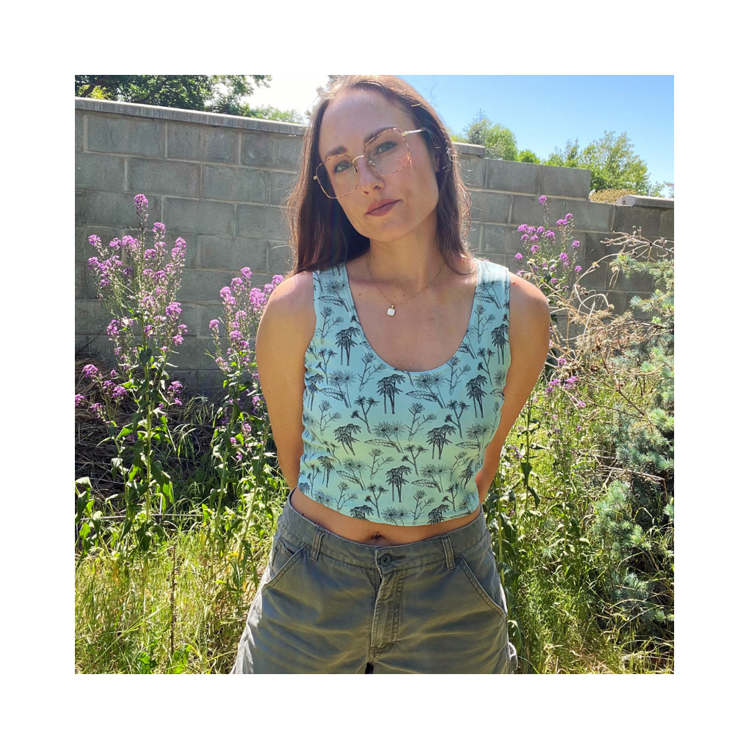Wildflower Tank in Sky Blue