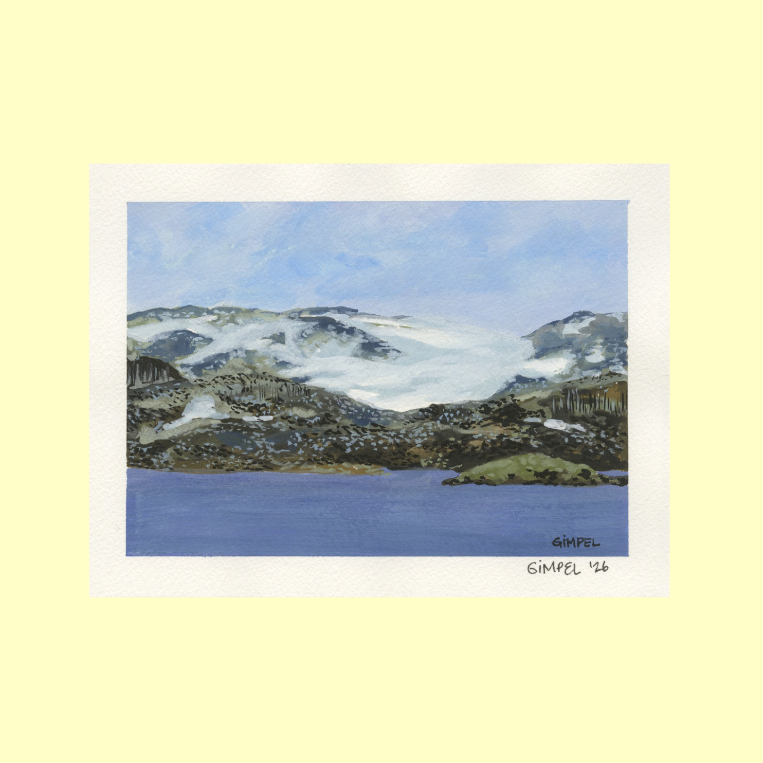 7x9" Archival Matte Fjord Print