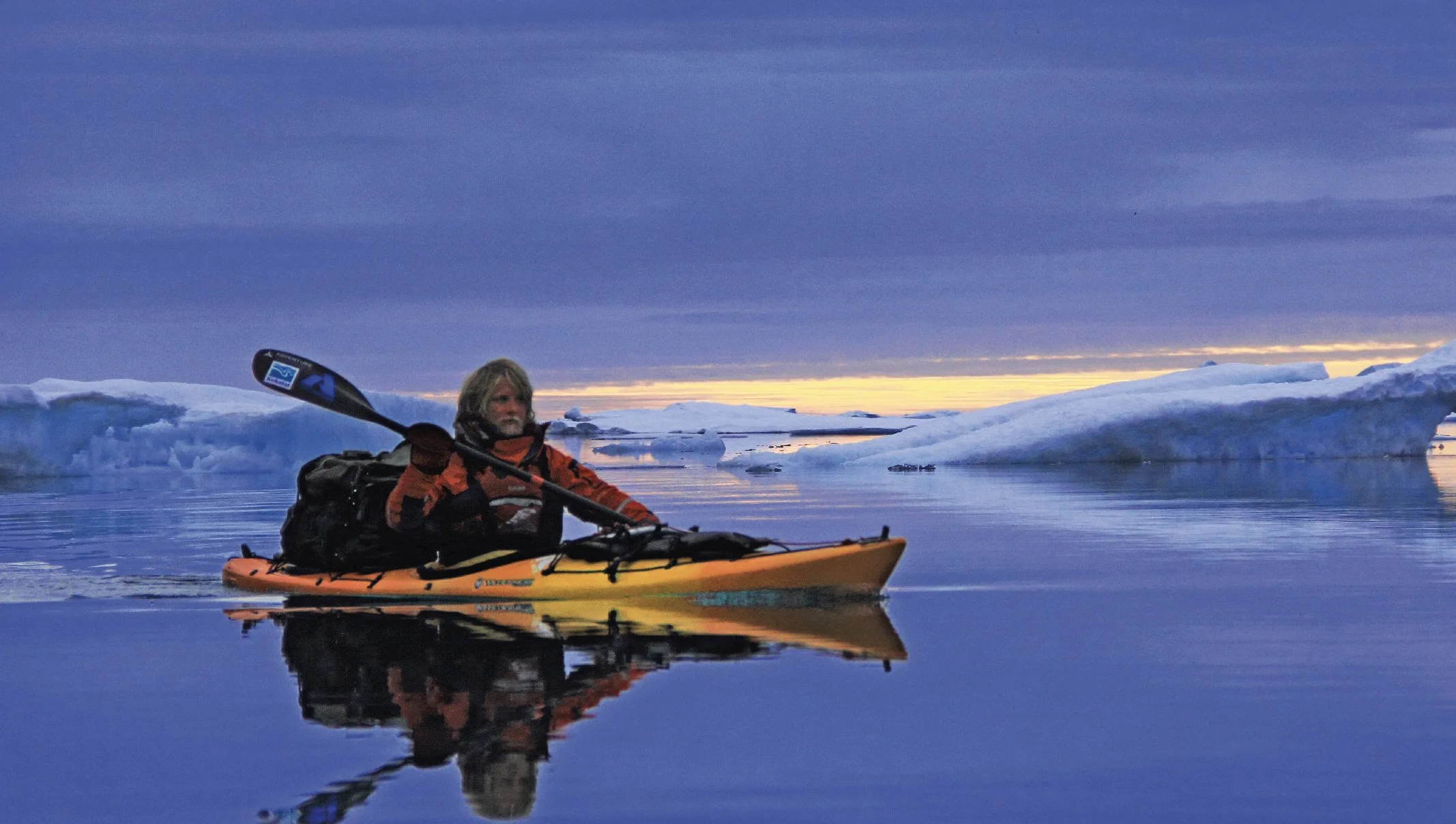 Jon Turk and Eric Boomer circumnavigation of Ellesmere Island in the Arctic, kayak, adventure, 