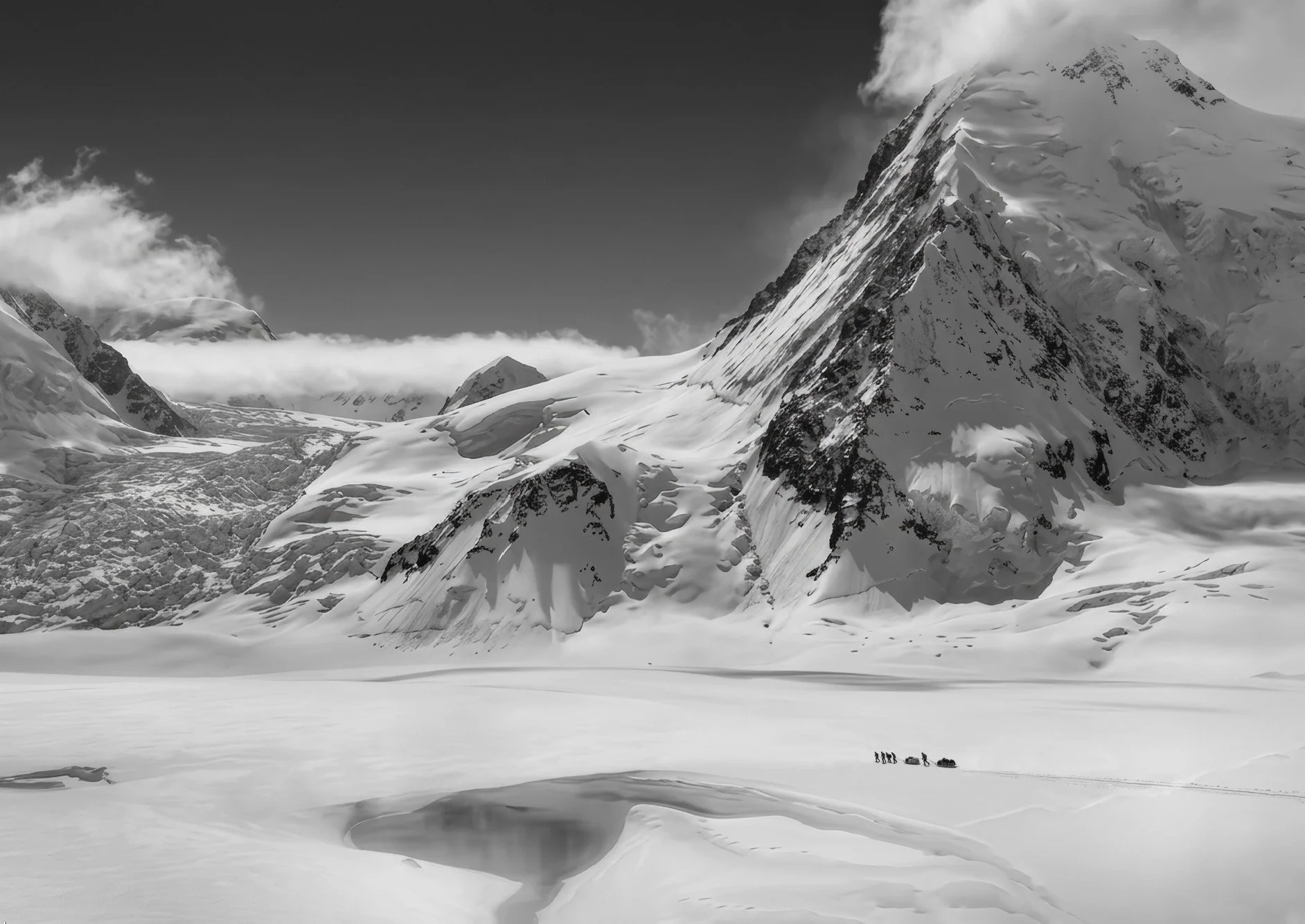 Yukon, Mount Logan, olgilvie glacier, Fred Lambart photo