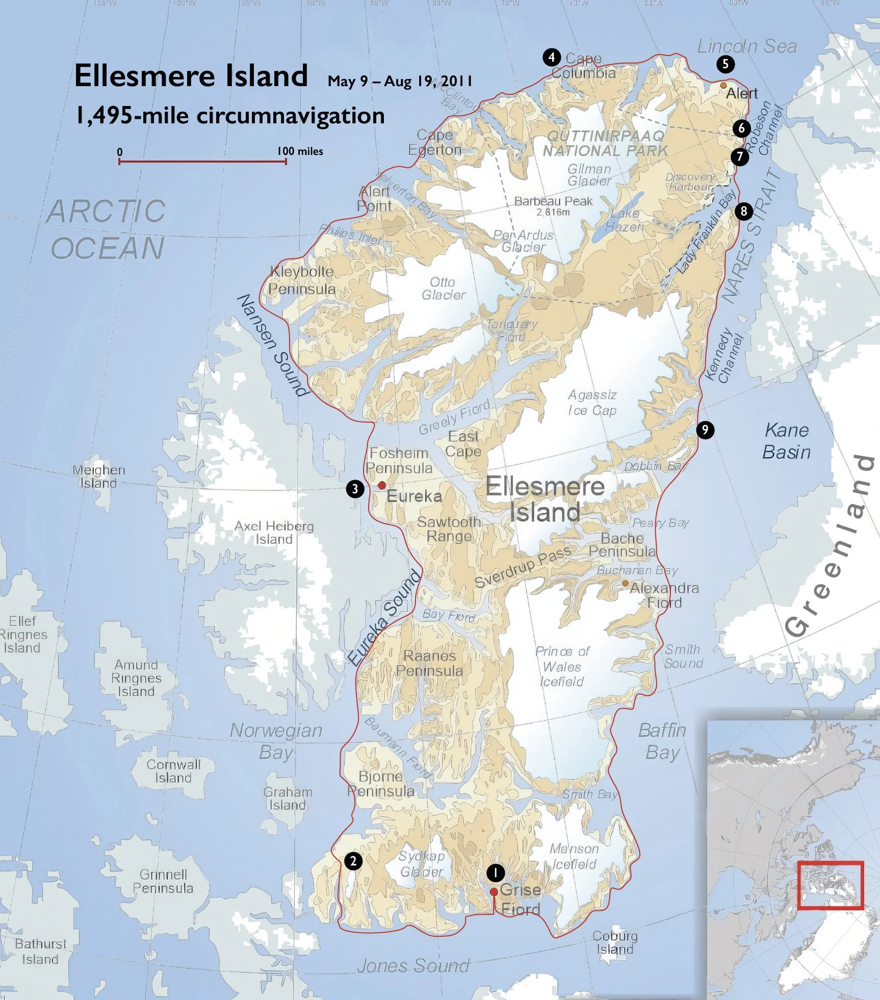 Ellesmere Island Circumnavigation, Greenland