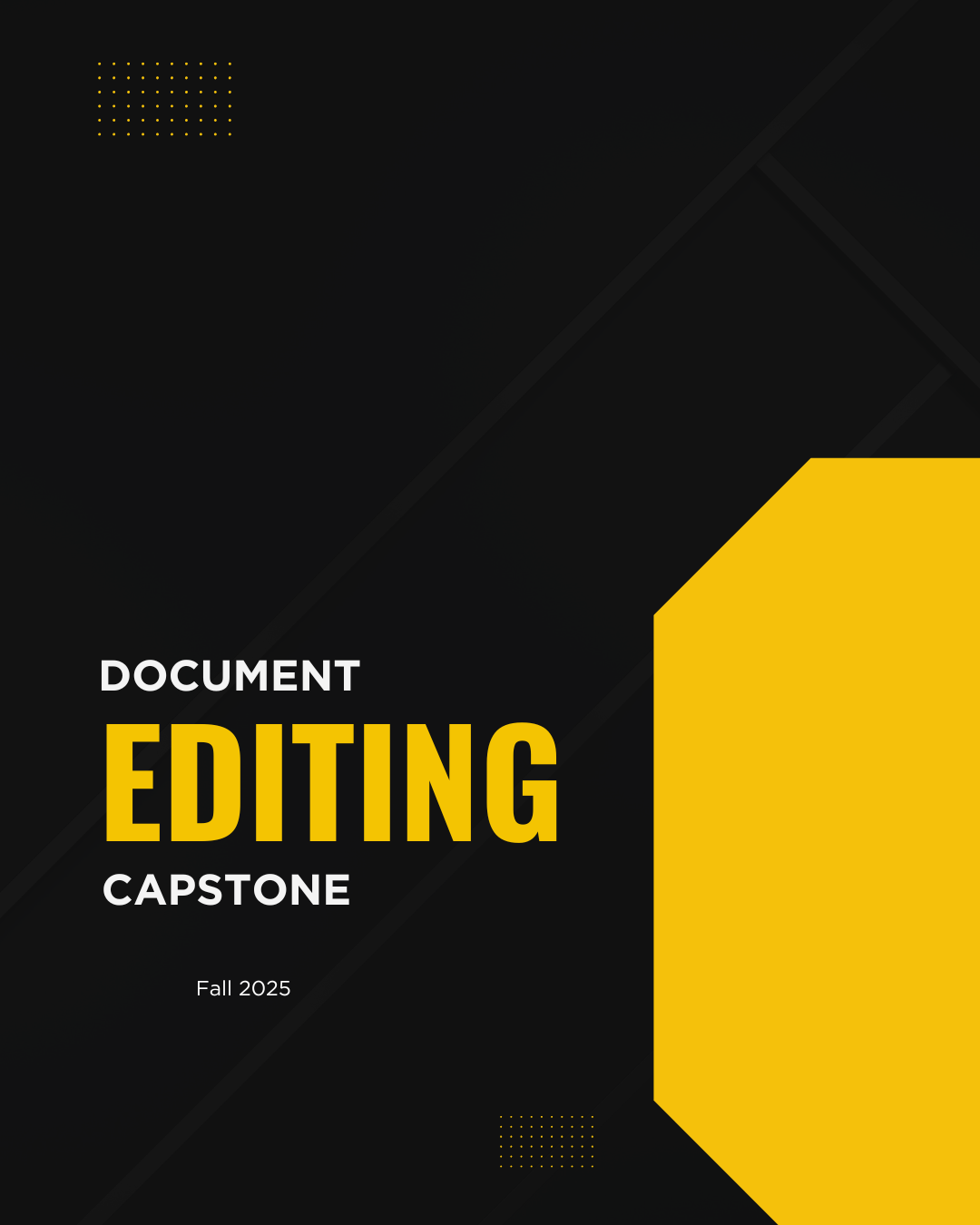 Document Editing Capstone