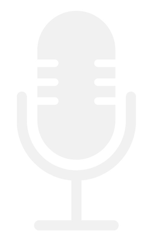 Symbol eines Mikrofons auf schwarzem Hintergrund.