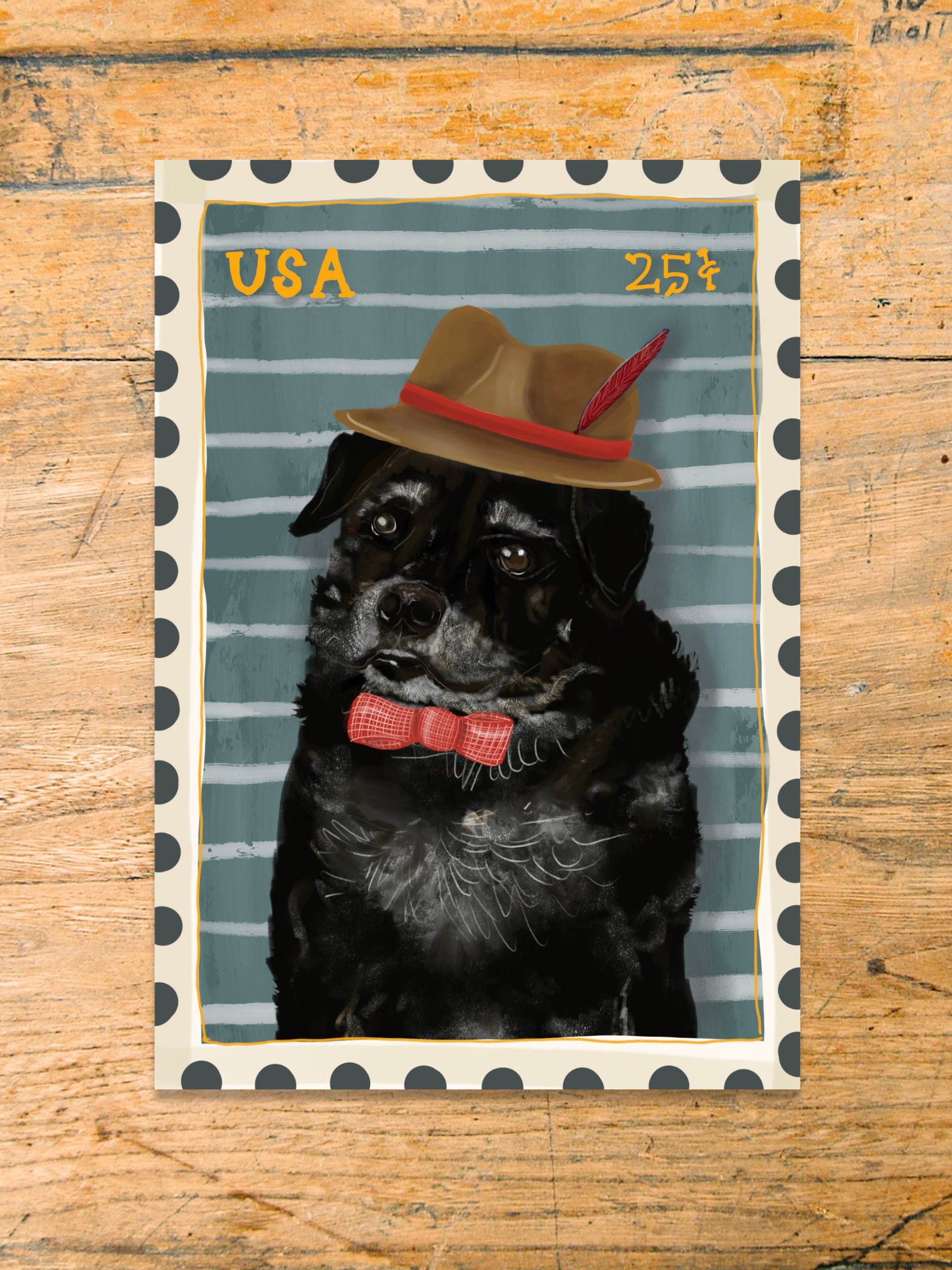 Gentle Old Man Dog Sticker
