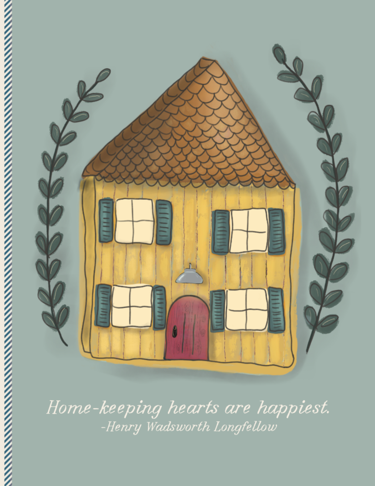 Yellow House on Blue 4.25x5.5 Front.png