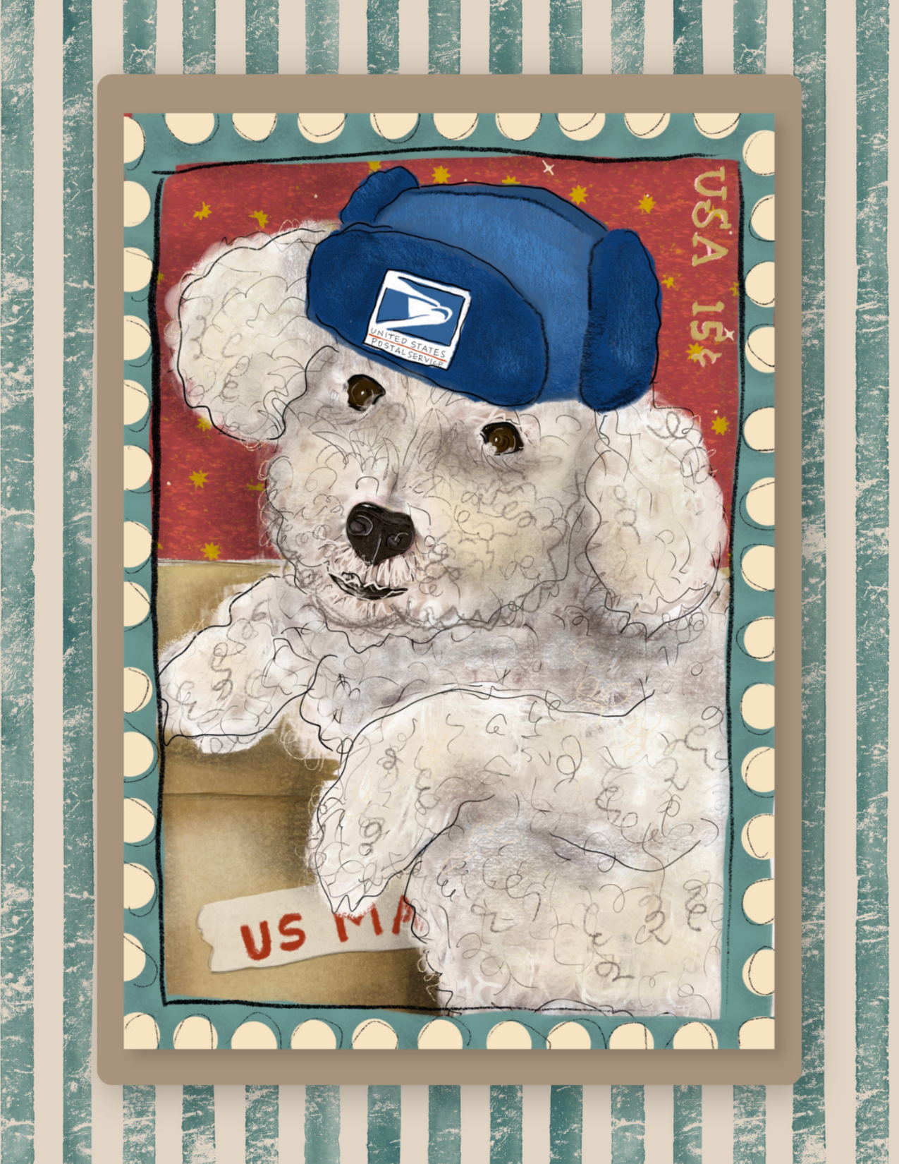 Heather's dog, Olaf