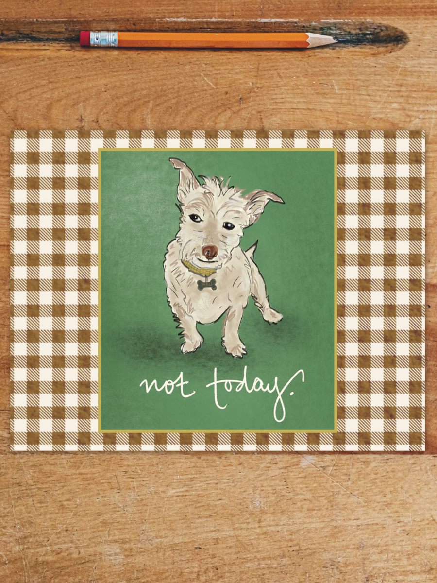 "Not today" Smalls Postcard