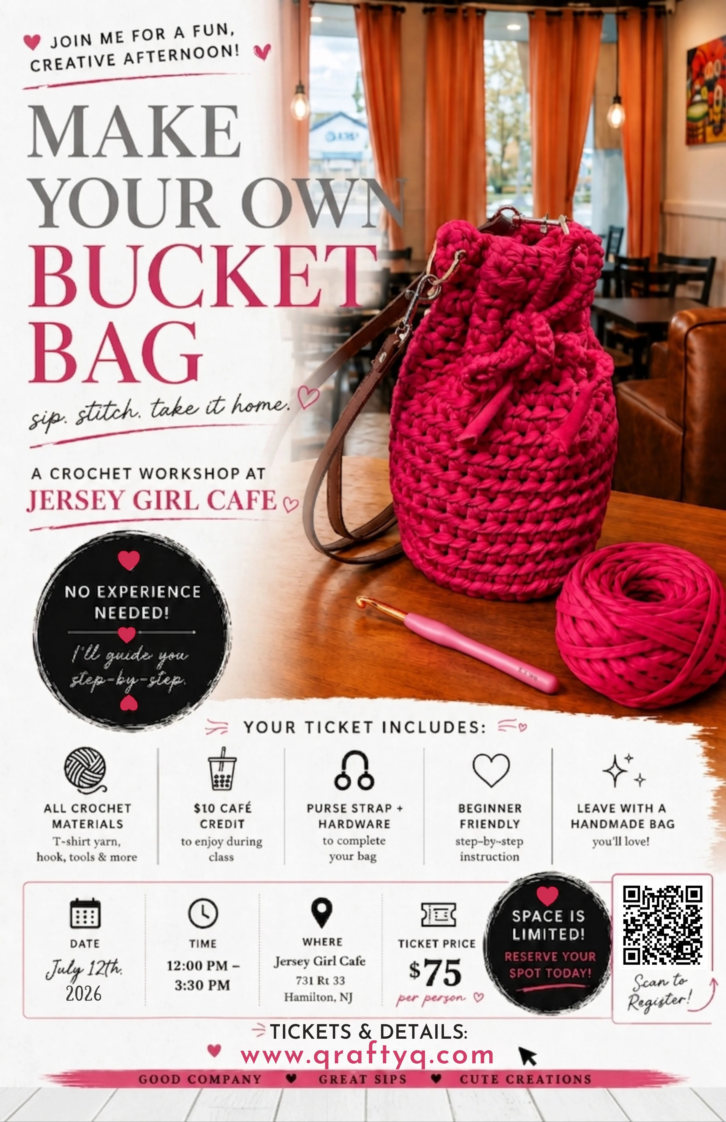 Bucket Bag Crochet Workshop Experience