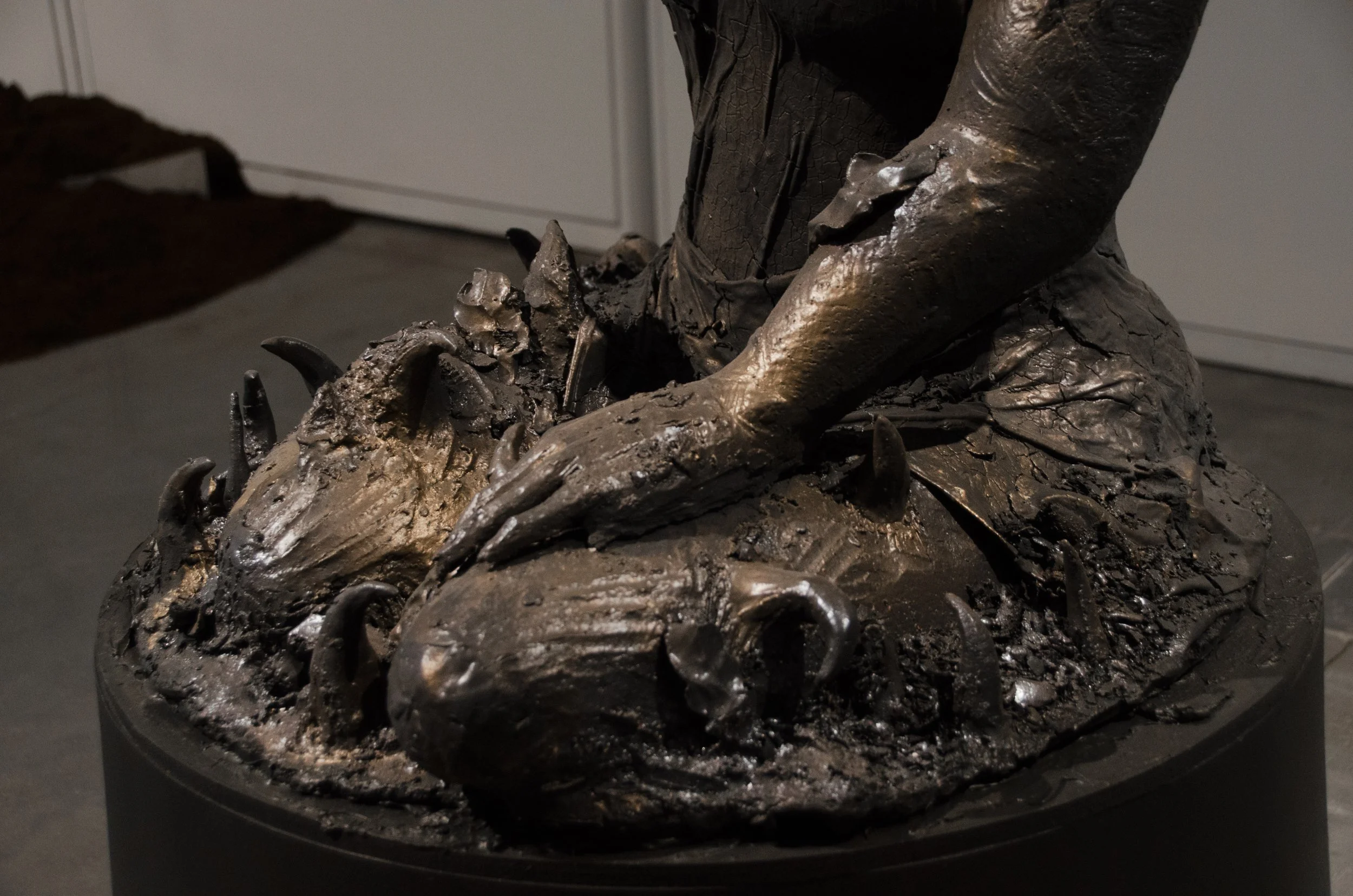 Detail shot of the base of "Like A Thorn"