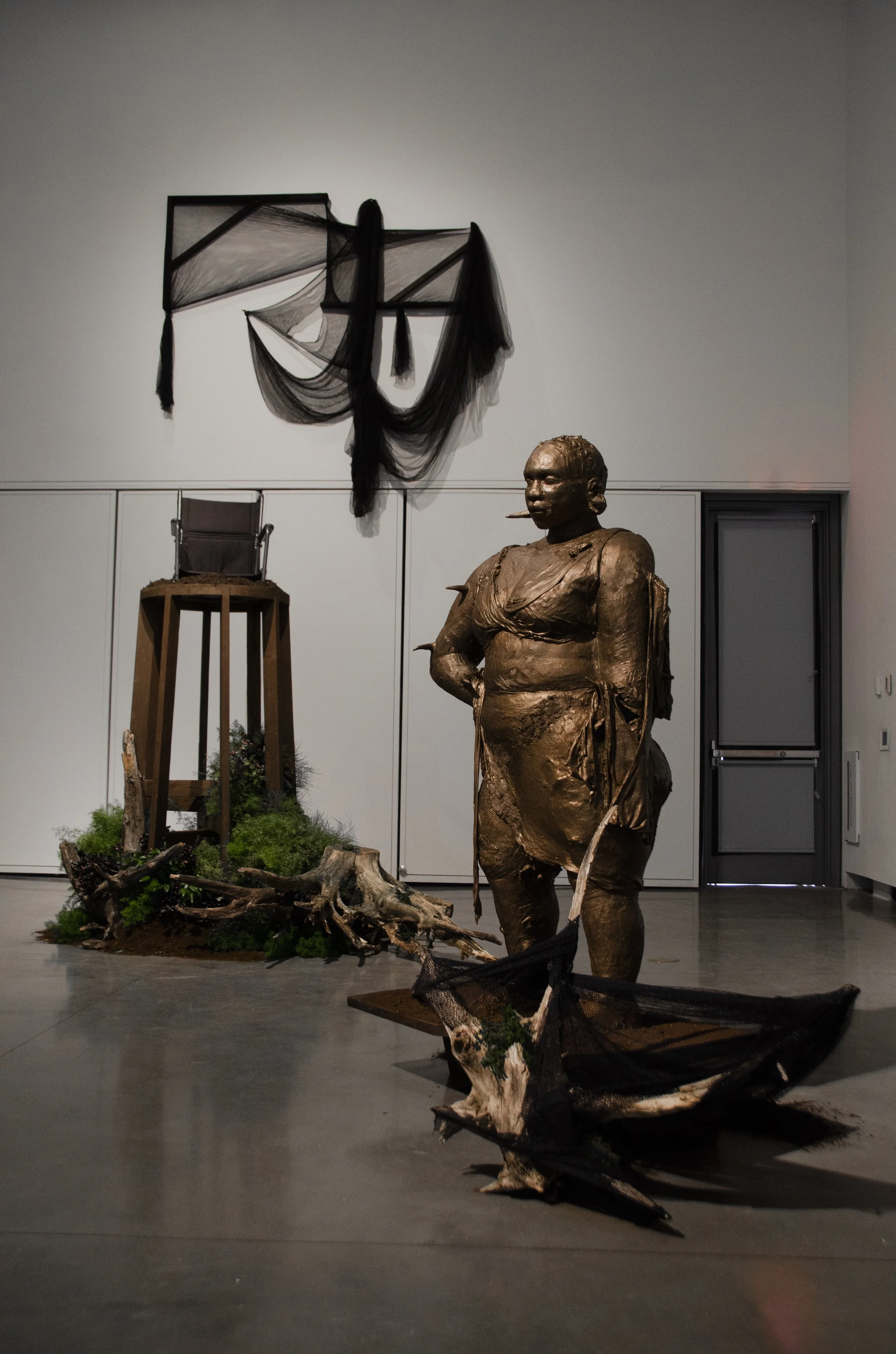 Installation View of "Tread Lightly", We Cannot Be Contained, and Cycle of Life  // We Are Portals To What Is Unseen