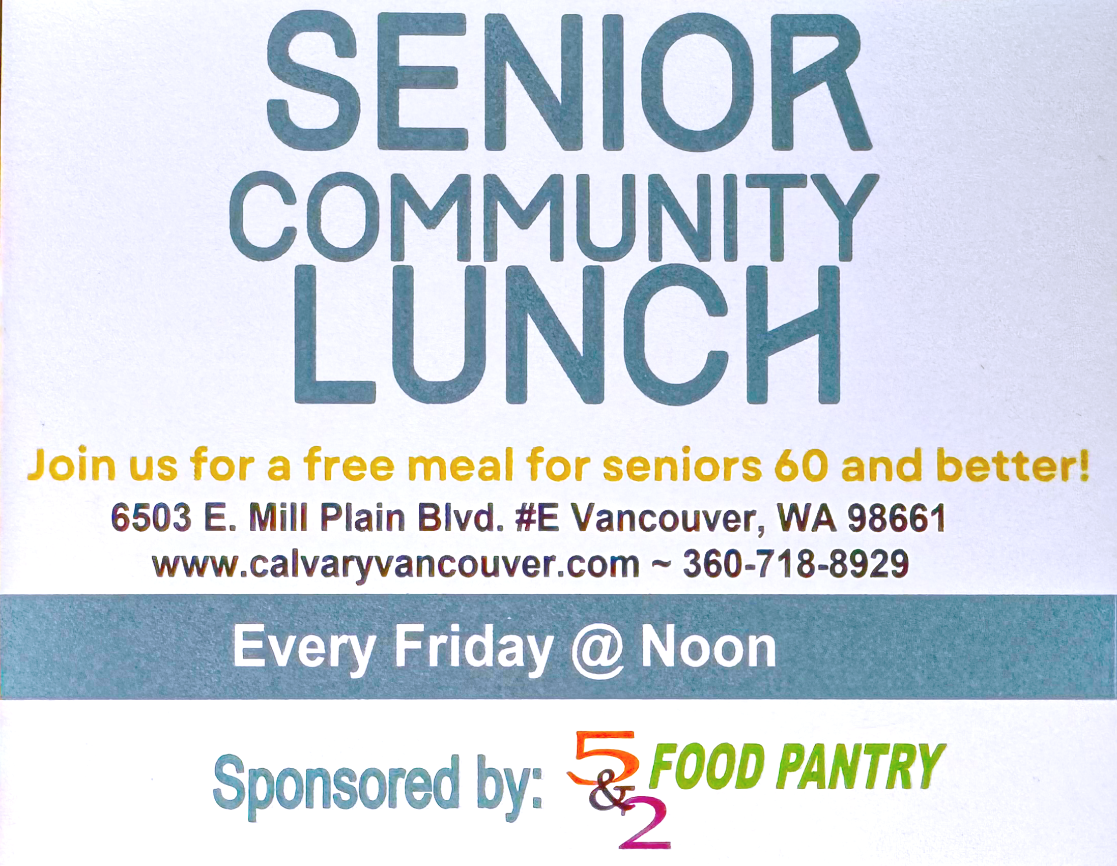 Senior Community Lunch