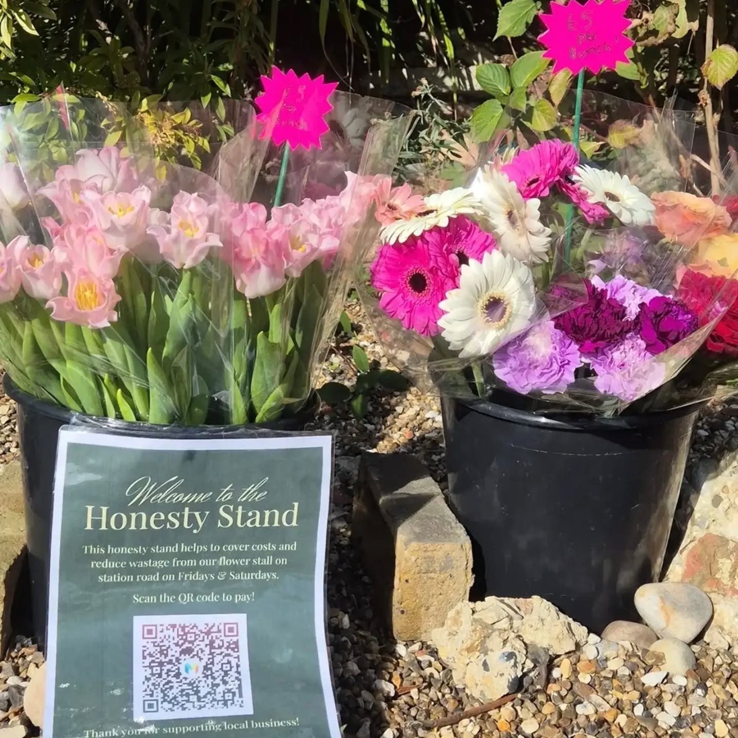 Sometimes the market doesn't go as planned ...

I don't know about you, but if I didn't have to be outside on Friday and Saturday, I wouldntve been. While we had so much support from the community as always, we were left with a fair few flowers over!