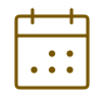 Calendar icon with grid of days