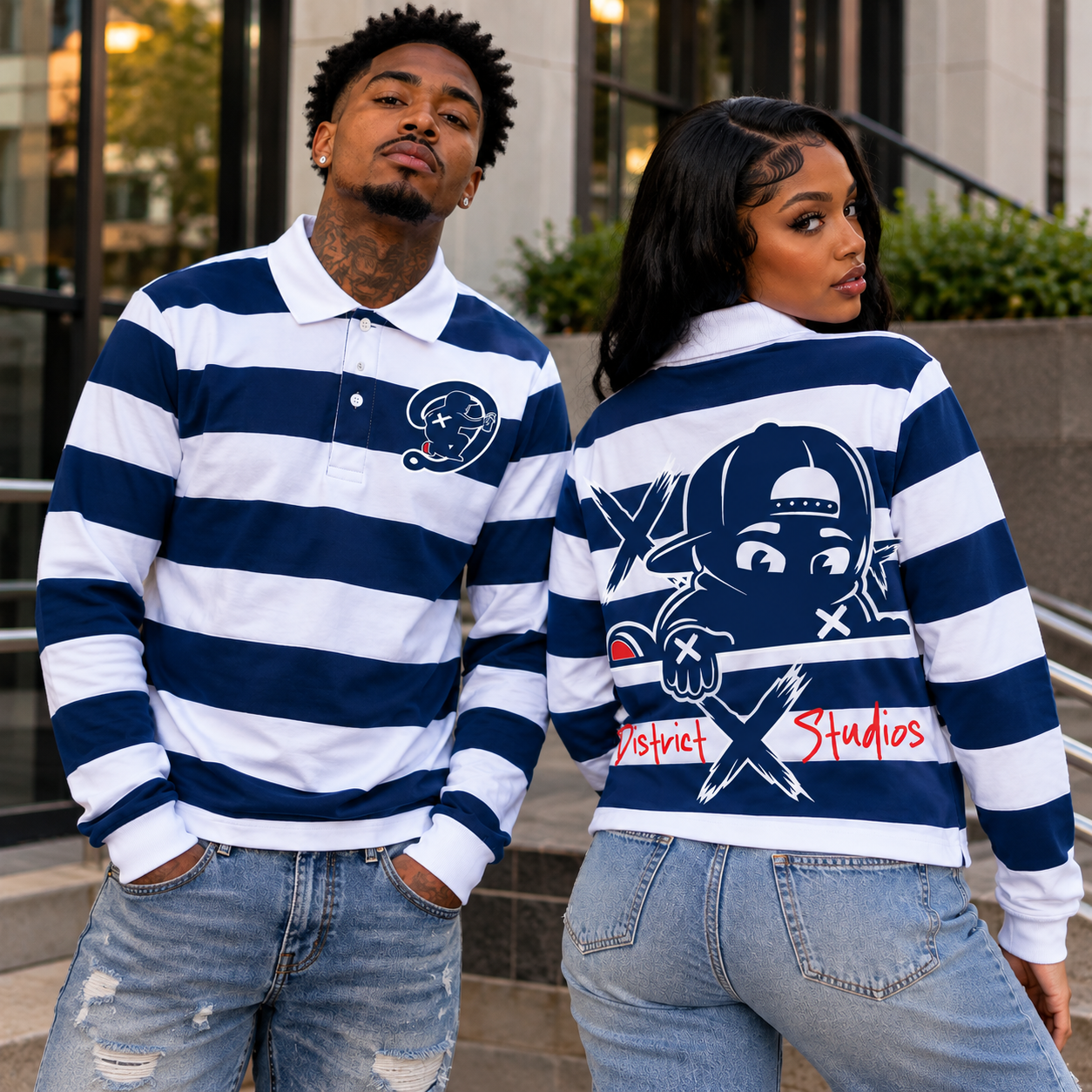 District X Studios -Navy Blue (Polo)