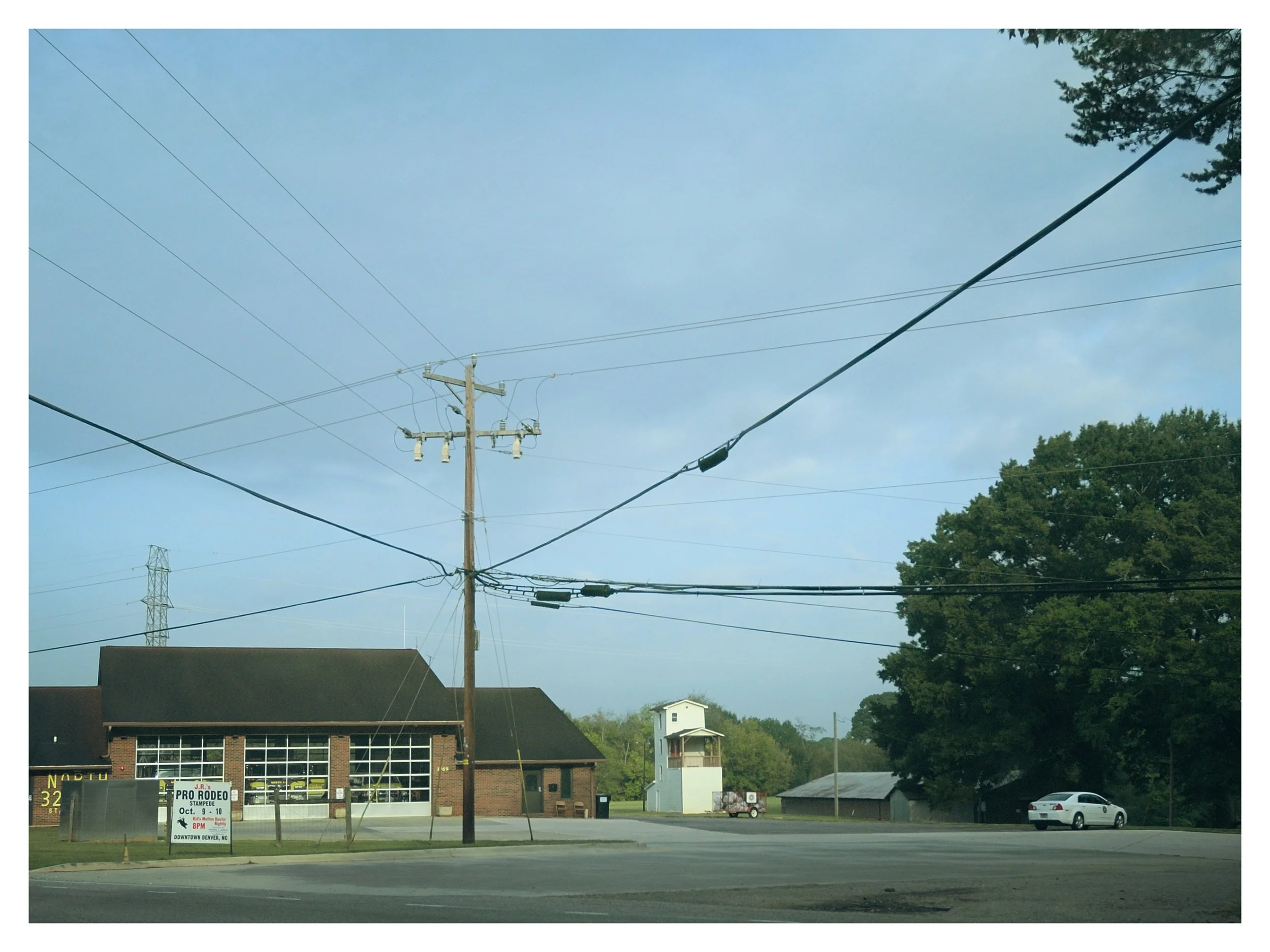 VFD on 321 North, just outside Lincolnton.  Those wires make such good leading lines.