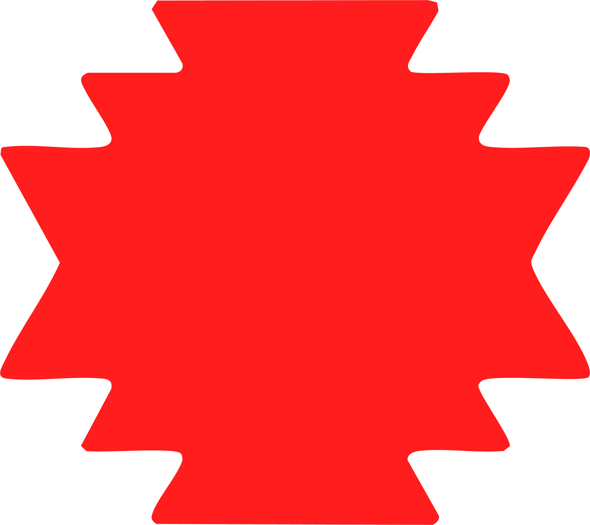 Red star on a black background.