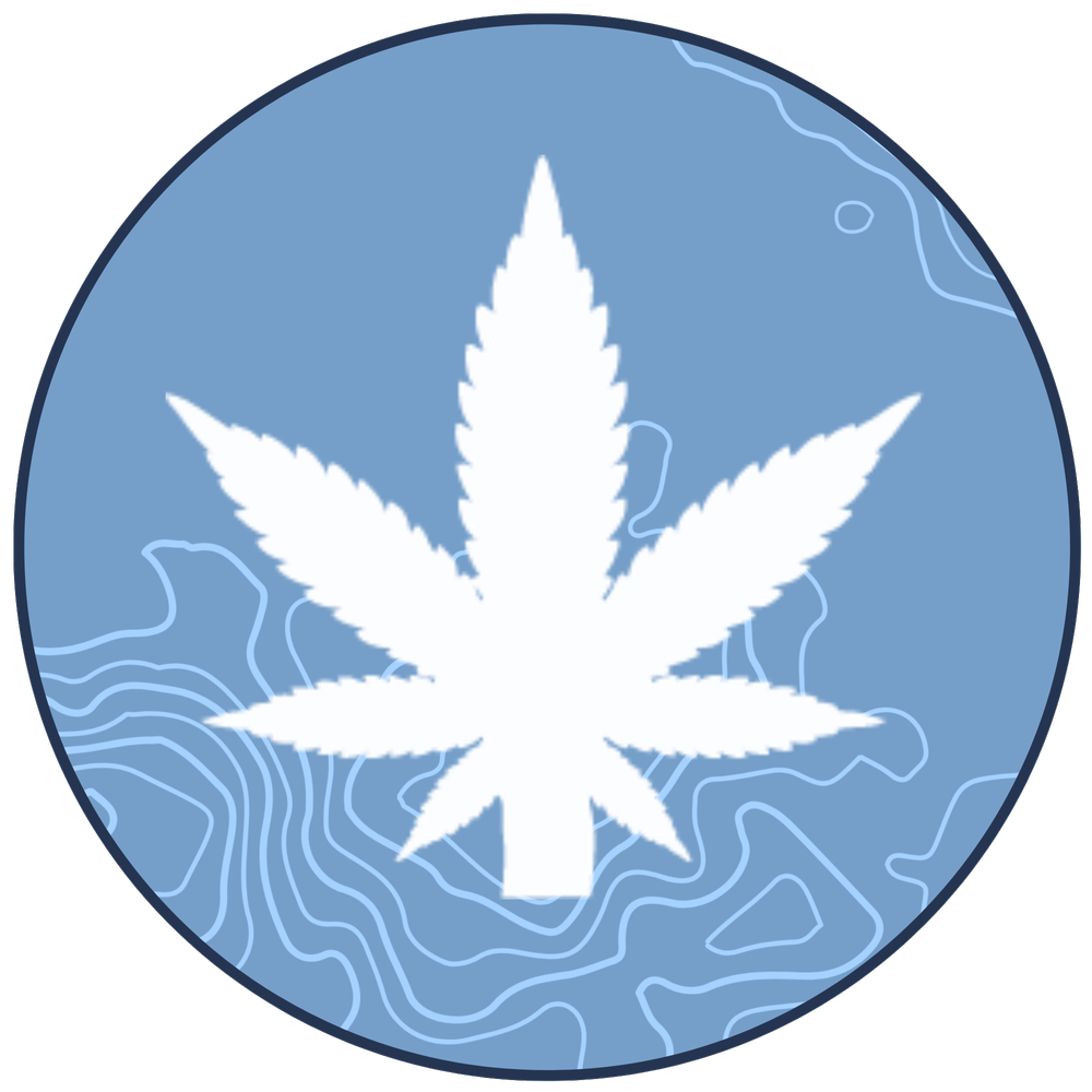 Cannabis leaf icon representing licensing services