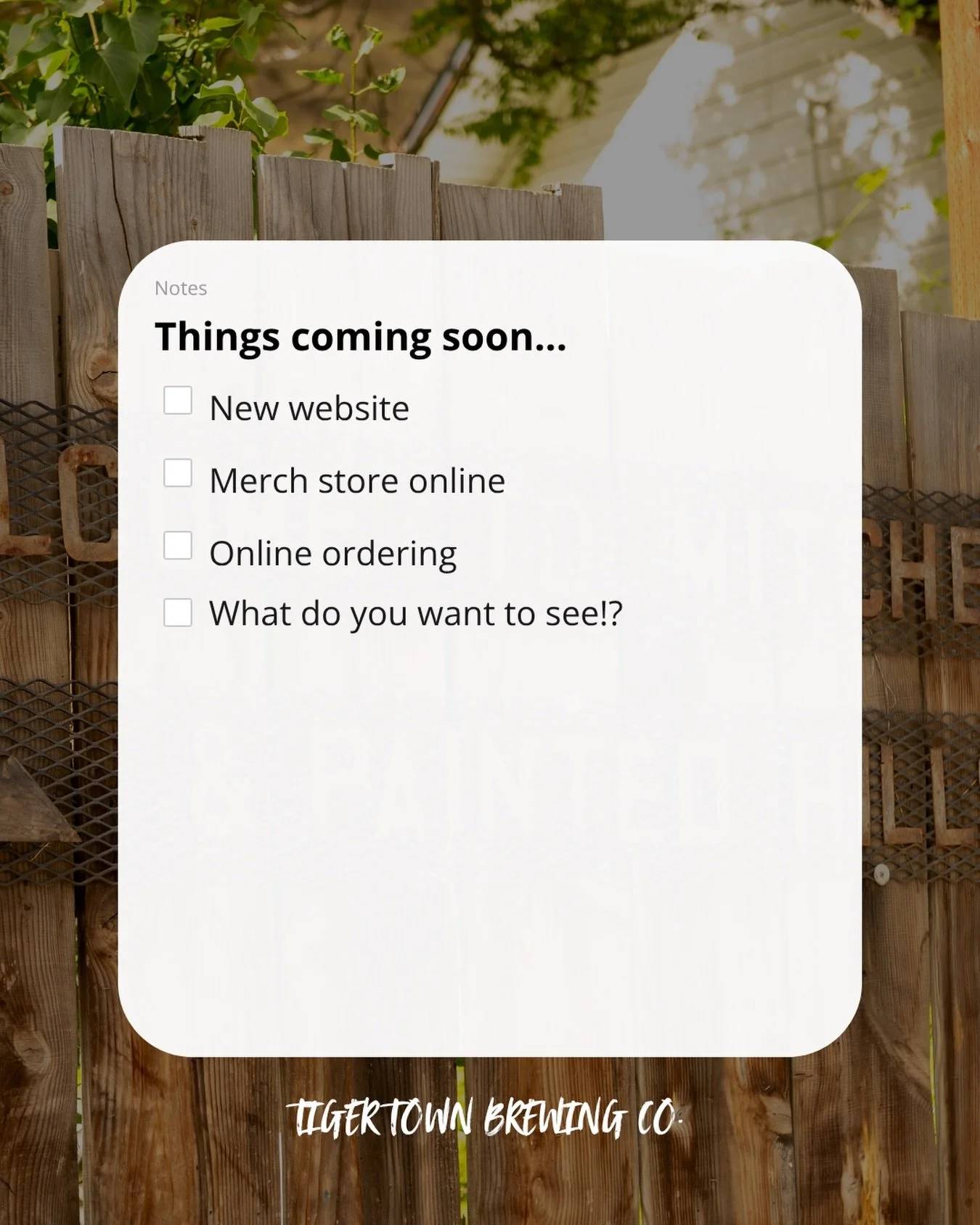 What do you want to see first??