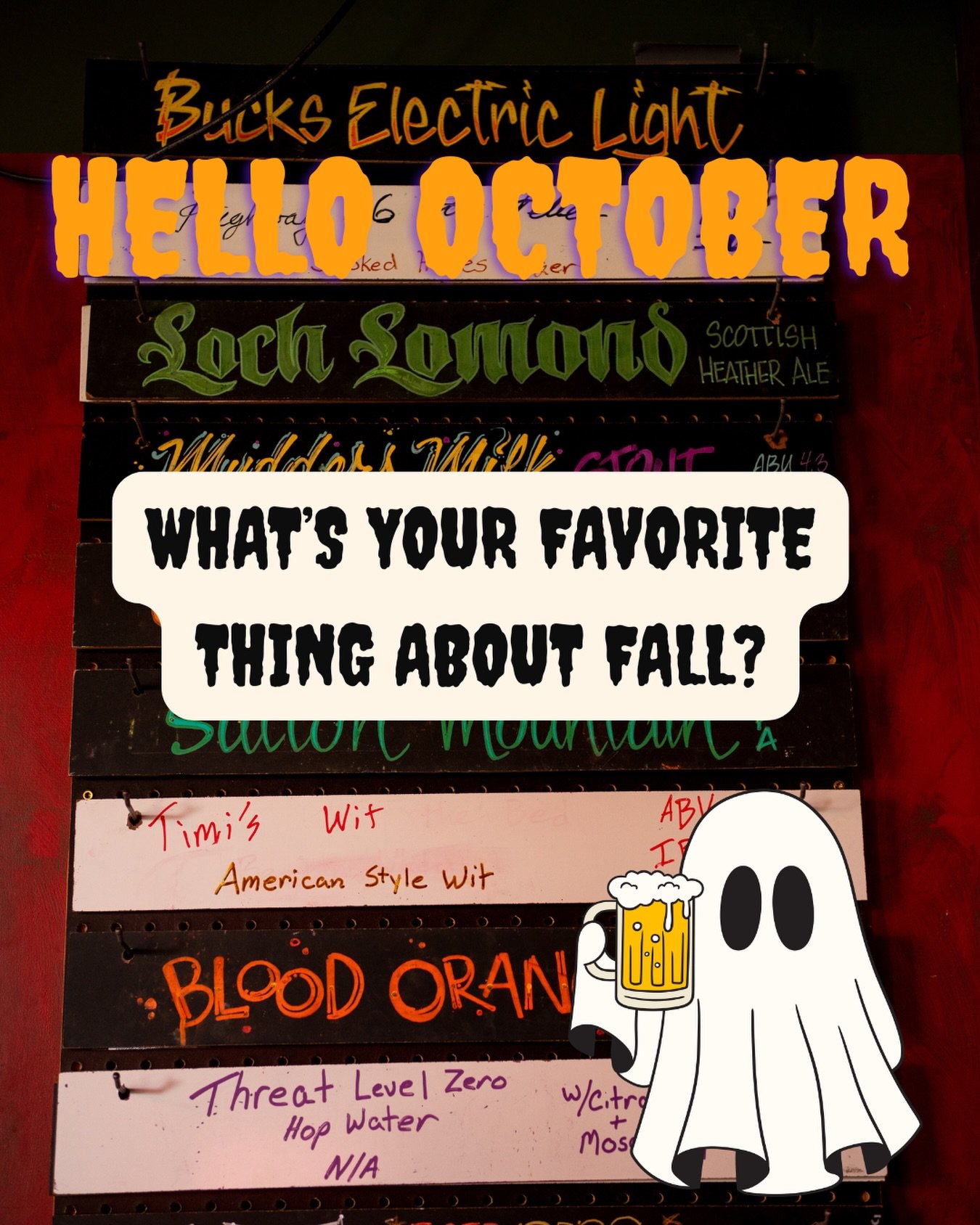 Helllllooooo October 👻 

Spooky season has officially made its way to Tiger Town. Cold beer, fall colors, and a little small-town Oregon magic. 🍂

What&rsquo;s your favorite thing about fall?

Tiger Town Brewing | Mitchell Oregon | Oregon brewery |