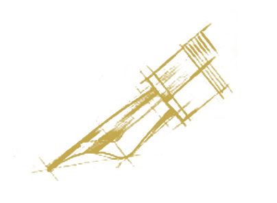A sketch of an airplane, drawn with detailed lines and shading.
