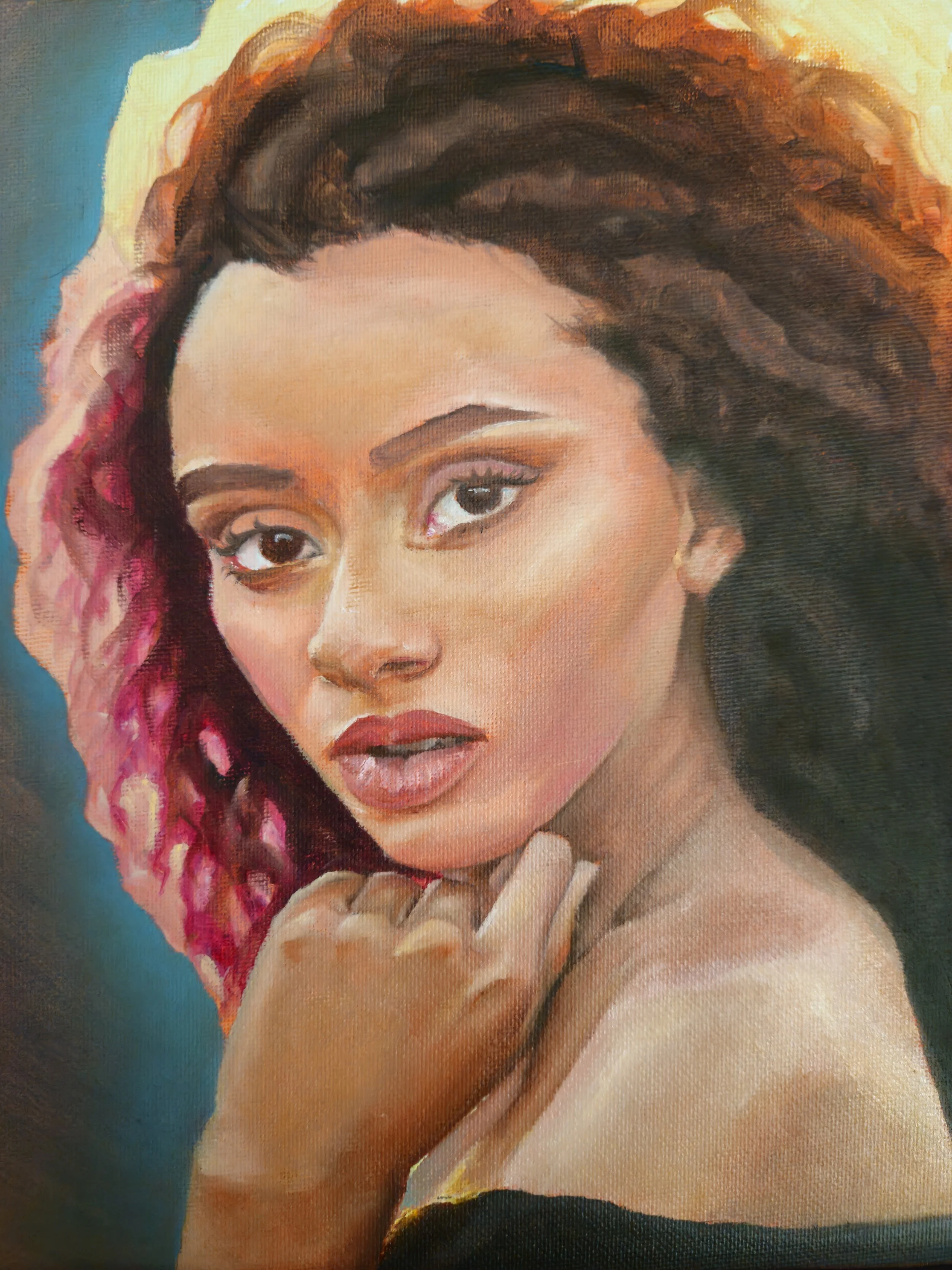 Portrait Study    2025    8x10"    oil on canvas board