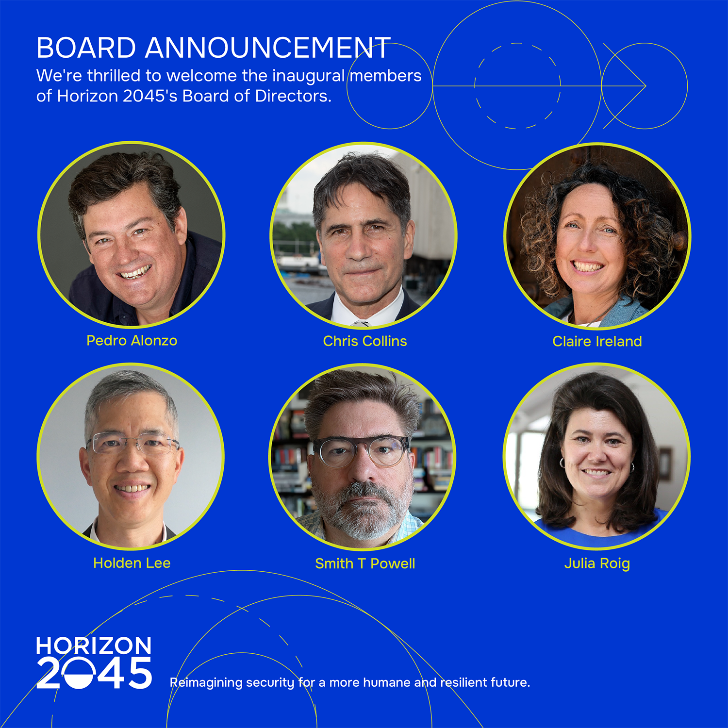 The Inaugural Horizon 2045 Board of Directors