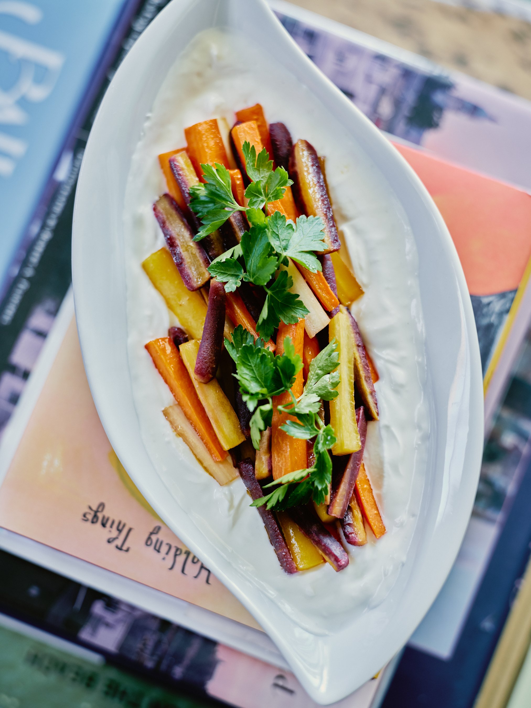 Patti’s Roasted Carrots with Whipped Goat Cheese
